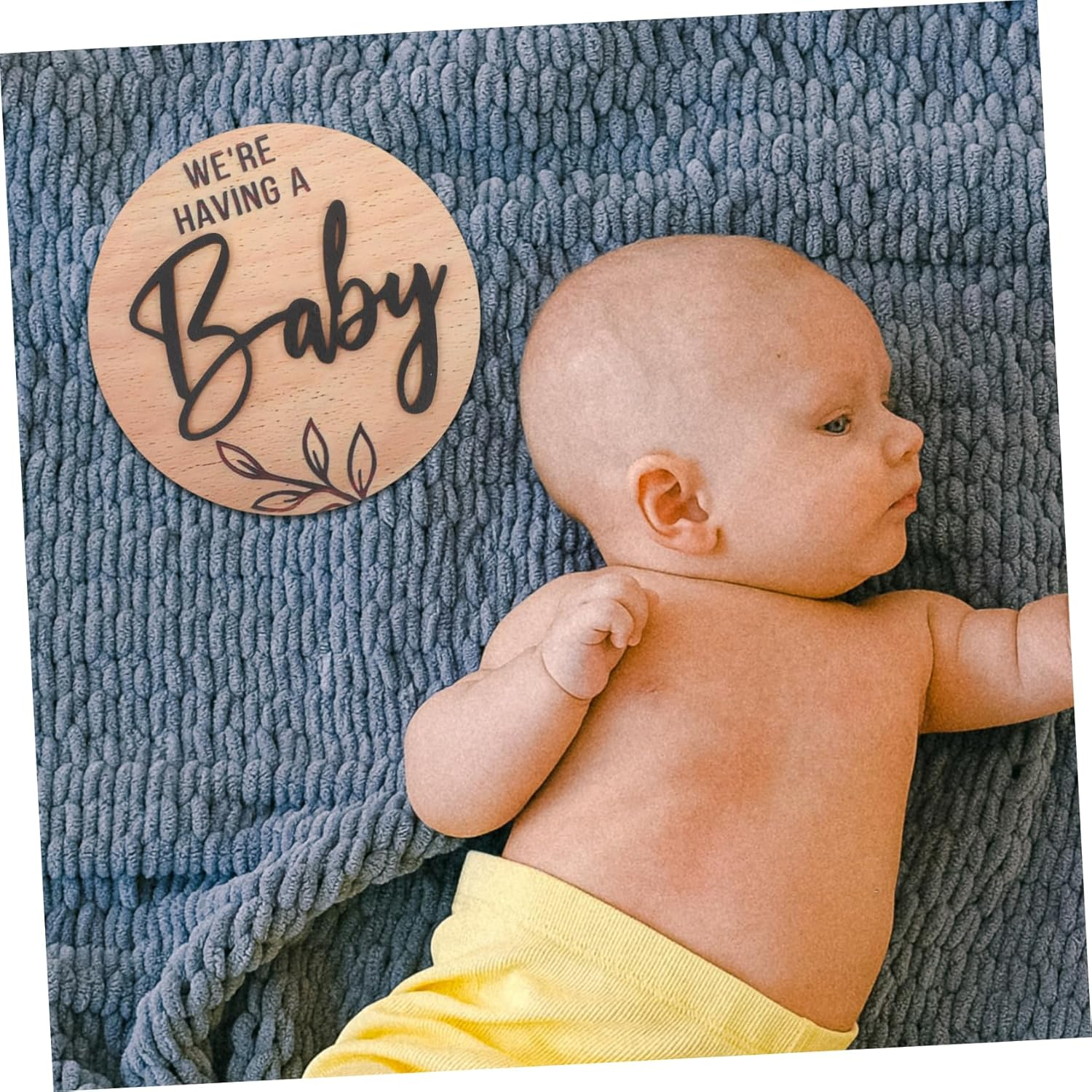 Wooden Baby Arrival Sign Newborn Birth Announcement Plaque Baby Announcement Sign for Hospital Home Nursery Newborn Decor