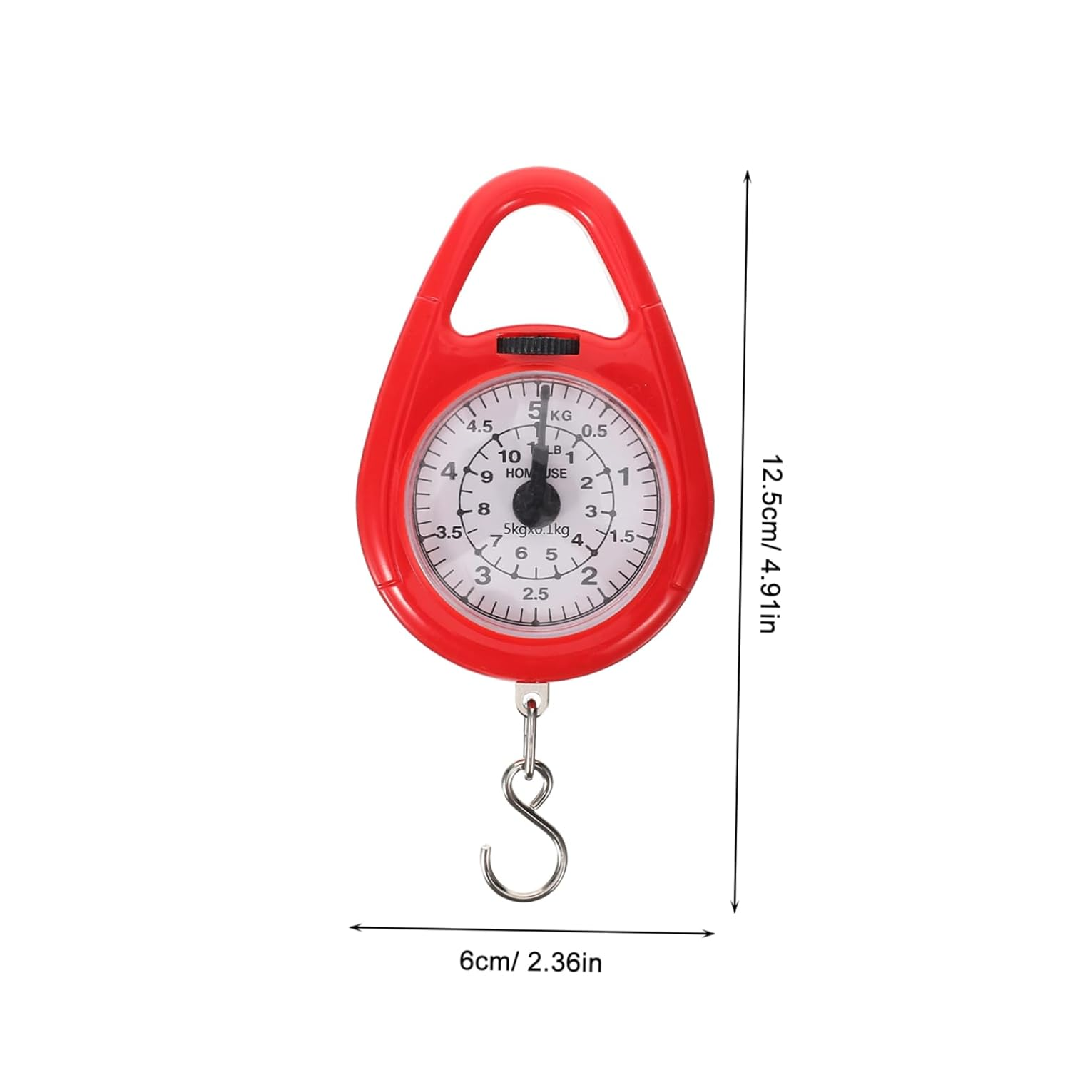 TEMPNAP Portable Mini Mechanical Spring Scale Handheld Luggage Weight Scale Hook for Suitcase and Fishing for Travel image number 2