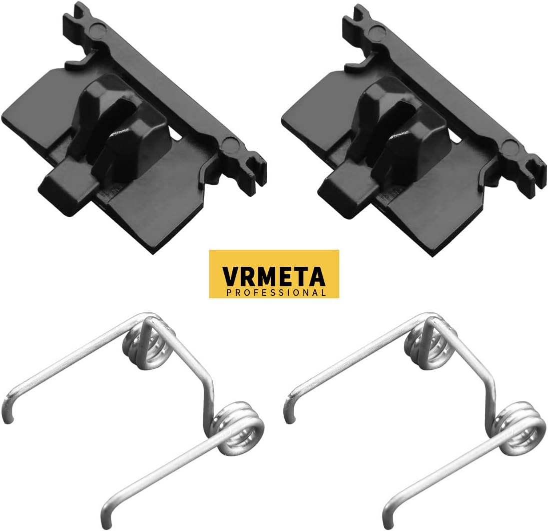 4 PCS DIY Hair Clippers Accessories Spring Tension & Cam Follower Swing Head Guide Block Plastic Tongue Fit Wahl Magic Clip 8148/8504/8591/1919 Repair Part (2+2 Black) - Black Fixings image number 3