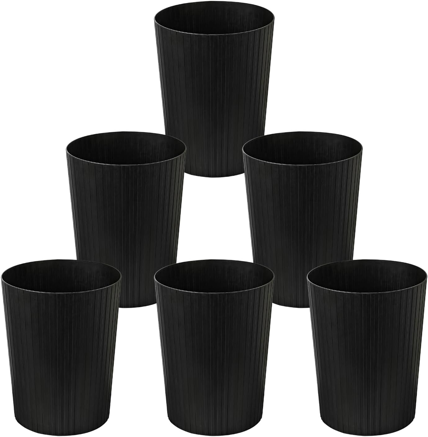 Cetomo 7.2 L X 3 Set, Waste Paper Bin, Waste Paper Bin, Rubbish Bin for Bathrooms, Kitchens, Home Offices, Dormitories, White