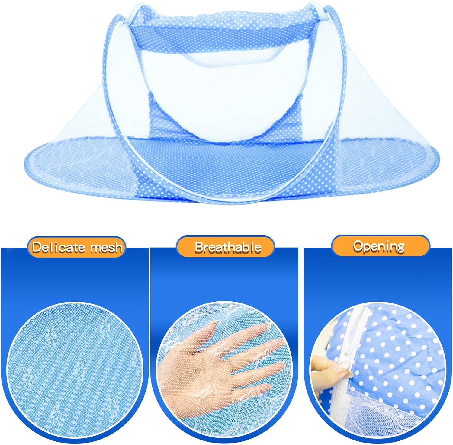 Outdoor Cat Tent, Foldable Cat House, Dog House, Quick Assembly and Disassembly, Pet Tent with Mesh Window, Portable Mesh Play Enclosure for Cats, Dogs, Rabbits, Puppies, 108 X 60 X 40 Cm image number 5