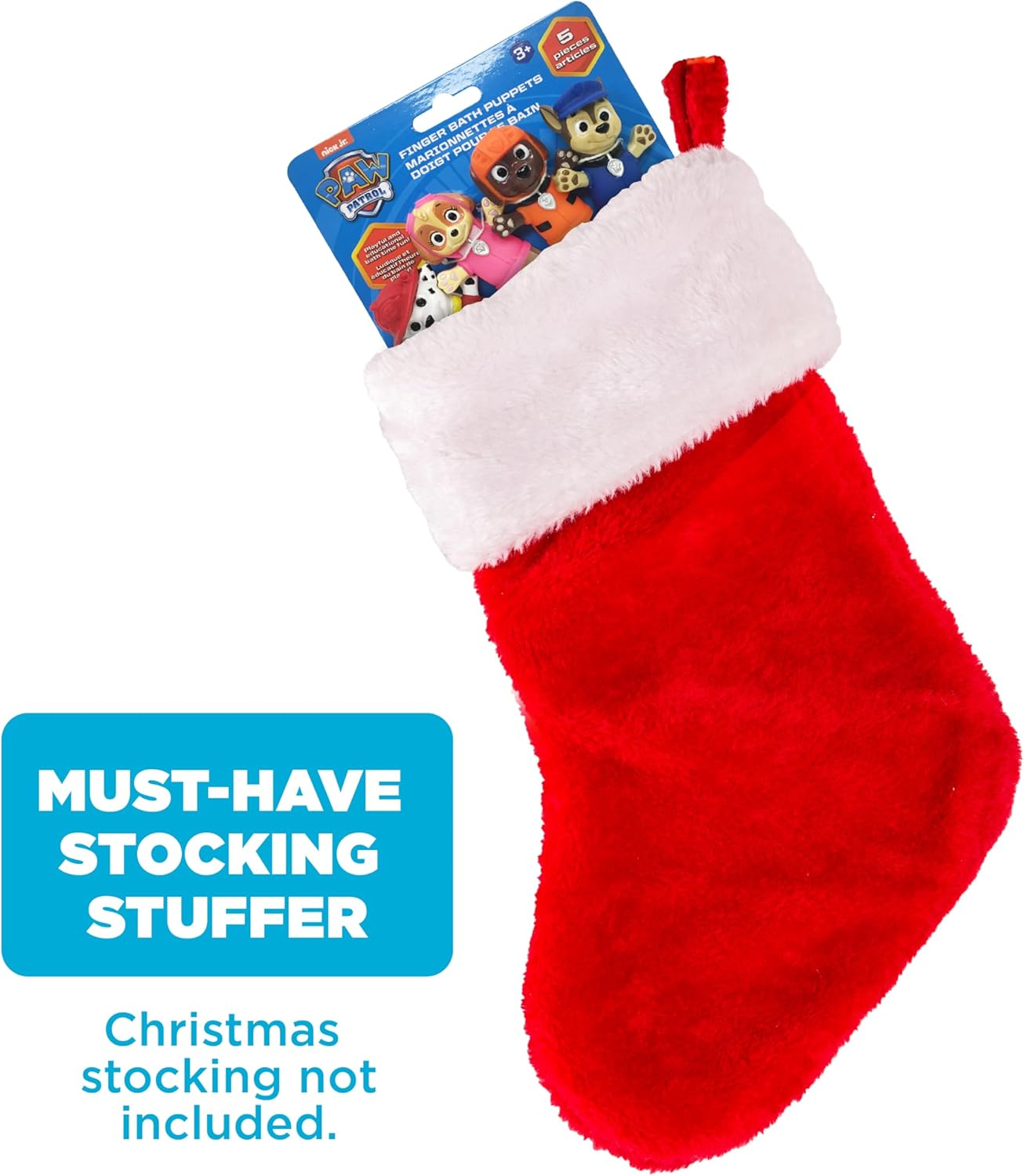 Ginsey Nickelodeon PAW Patrol Bath Finger Puppets, 5 Pc - Party Favors, Educational, Floating Pool Toys, Beach Toys, Story Time, Playtime image number 4