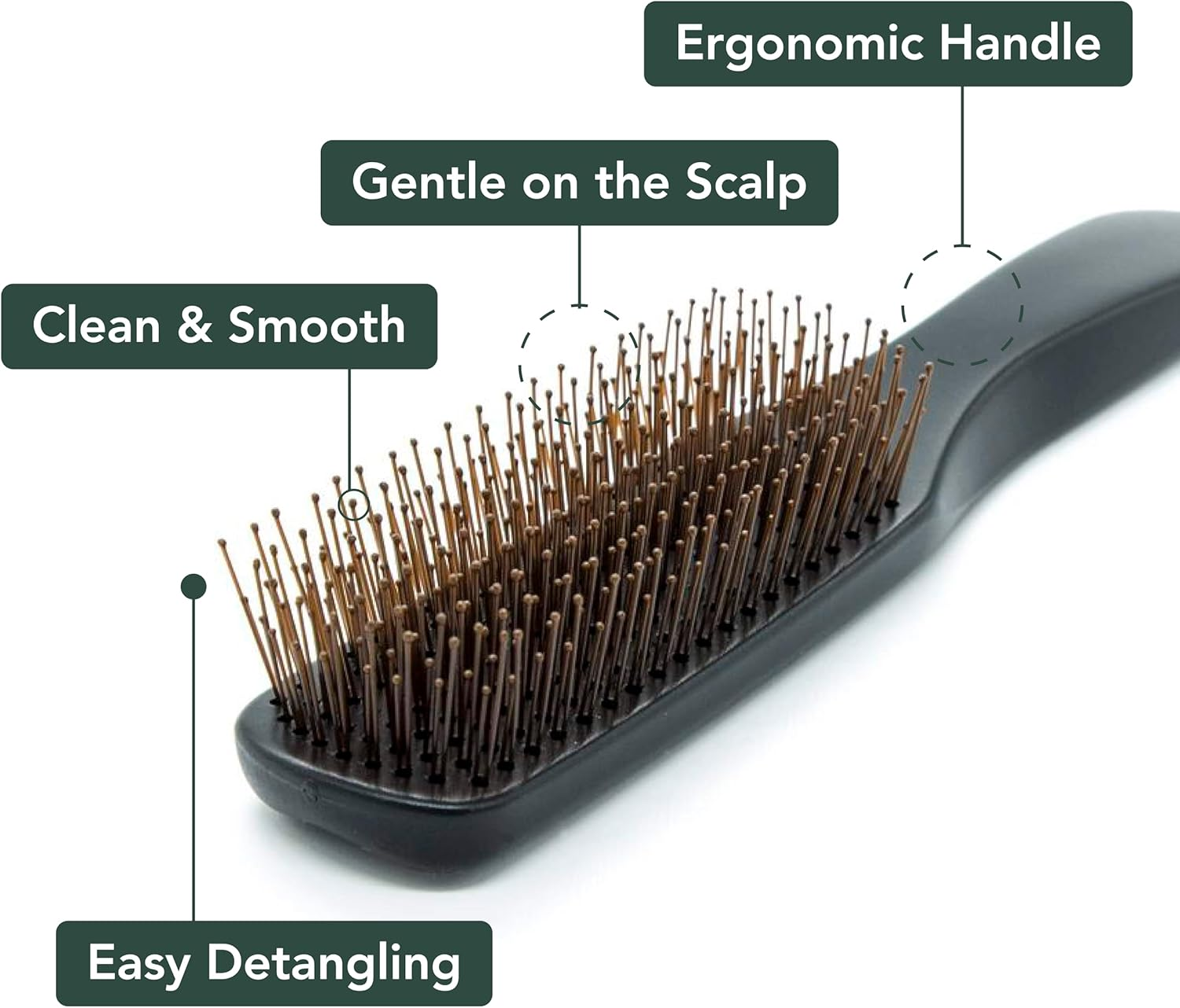 Uffy Dual Nylon Bristle Detangling Hair Brush for Women, Wet Dry Hairbrush Detangler, Suitable for Curly and Thick Hair, Blow Drying Smoothing Hair Product, Multifunctional for All Hair Types image number 6