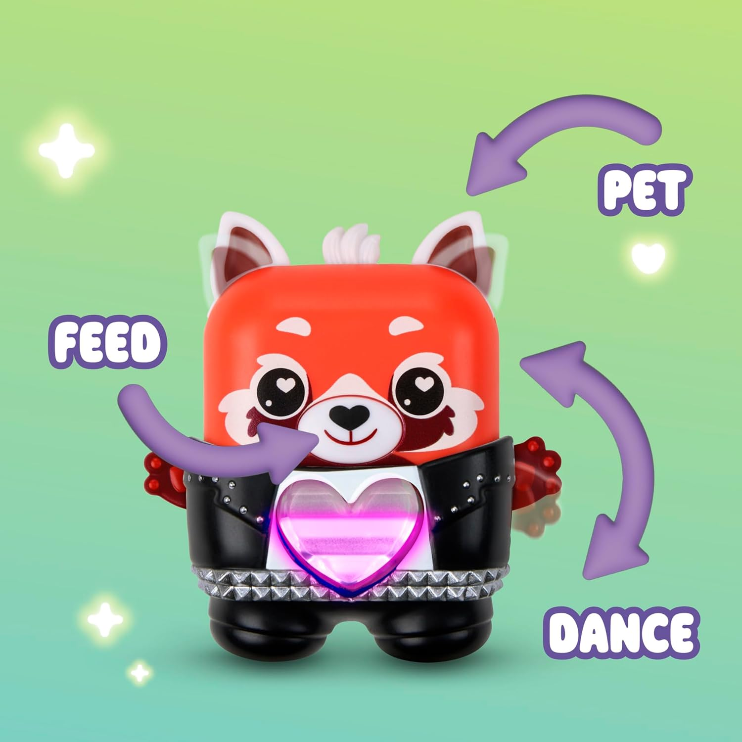 Hasbro Nano-Mals Pamanda the Red Panda, Electronic Pet Panda Toy, 70+ Responses, Interactive Fidget Toys for Girls & Boys Ages 5+ image number 6