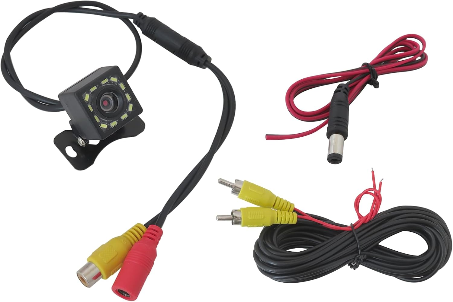 New Car Backup Camera Replacement, Waterproof Ultra HD 12 LED Night Vision Rear View Camera, 170&deg; Wide View Angle Long License Plate Frame Camera, Universal Cars image number 4