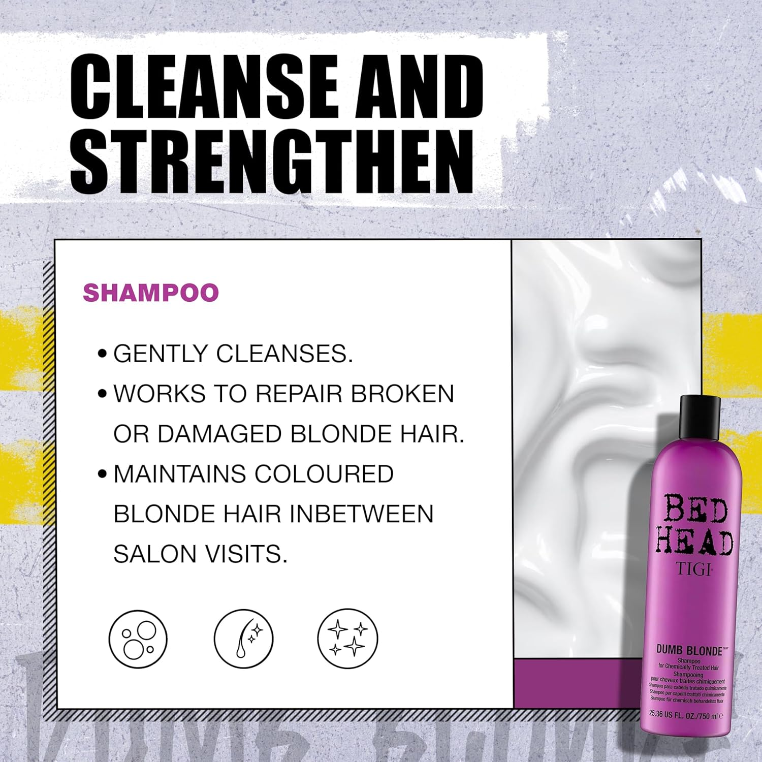 Tigi Bed Head Dumb Blonde Shampoo 750 Ml image number 1