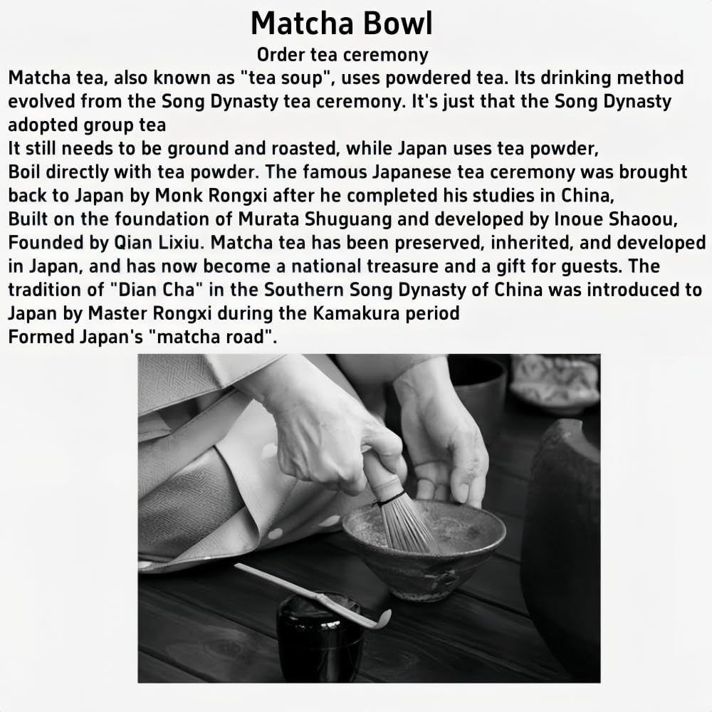 Ouliigii 4Pcs Matcha Whisk Set, Includes Matcha Bowl, Whisk Holder, Bamboo Whisk and Scoop (Matcha Green)