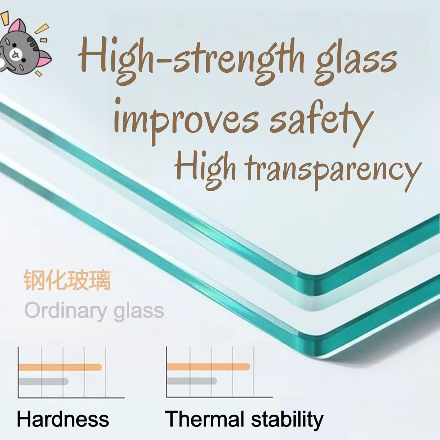 XXYSPT Wooden Cat Cage Indoor Cat House &ndash; 3-Level Condo for 1&ndash;3 Pets with Guardrail, Clear Door, Scratching Post & Ladder &ndash; Walnut Finish (90X60X120Cm) image number 3