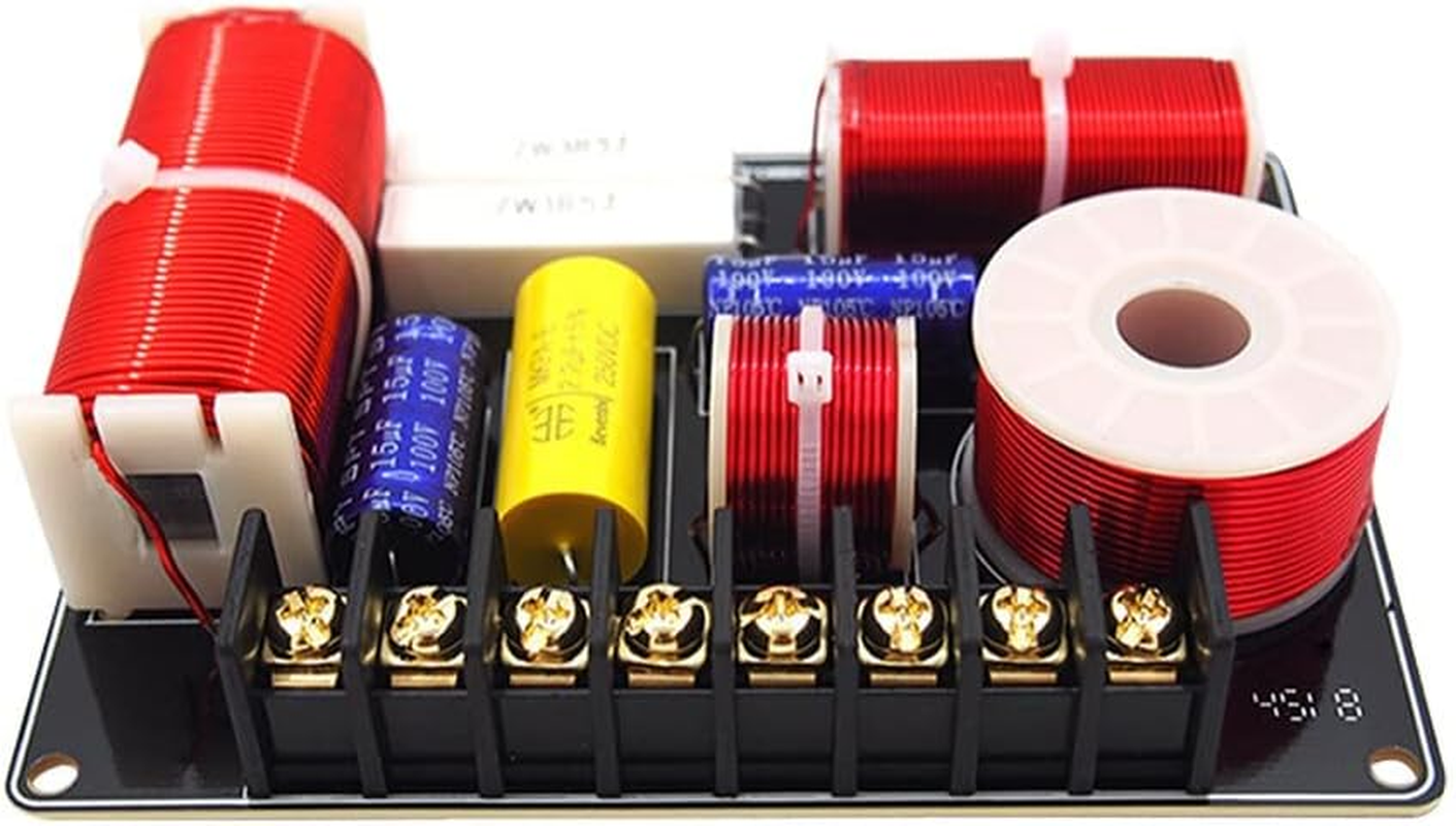 JINGERL 200W 3Ways Audio Speaker Crossover Treble+ Midrange+ Bass Independent Filter Frequency Divider for Home Theater Sound DIY image number 3