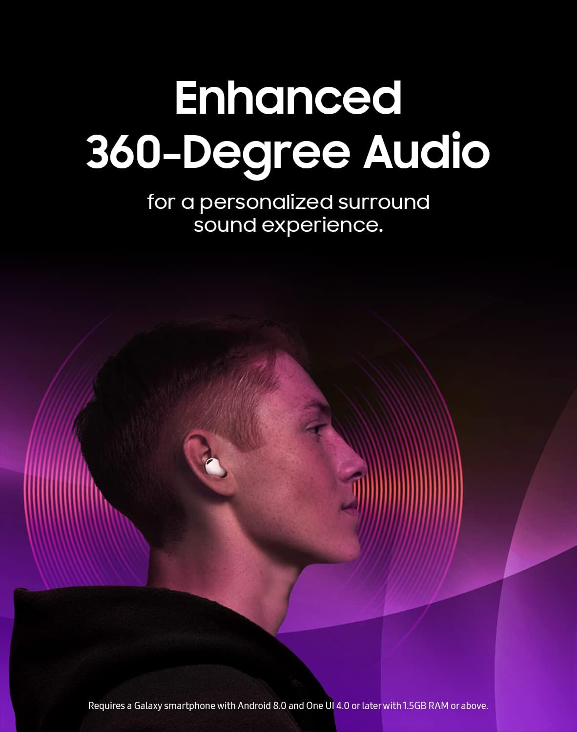 Samsung Galaxy Buds 2 Pro True Wireless Bluetooth Earbuds, Noise Cancelling, Hi-Fi Sound, 360 Audio, Secure In-Ear Fit, HD Voice, Water Resistant, White [US Version, 1Yr Manufacturer Warranty] image number 2