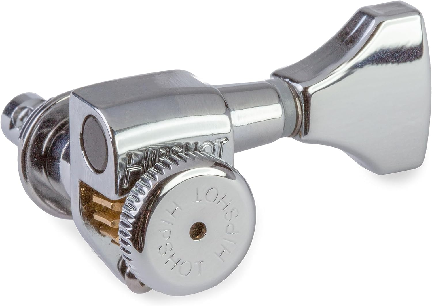 Hipshot 6GLO Grip-Lock Locking Guitar Tuning Machines 3+3 Chrome image number 4