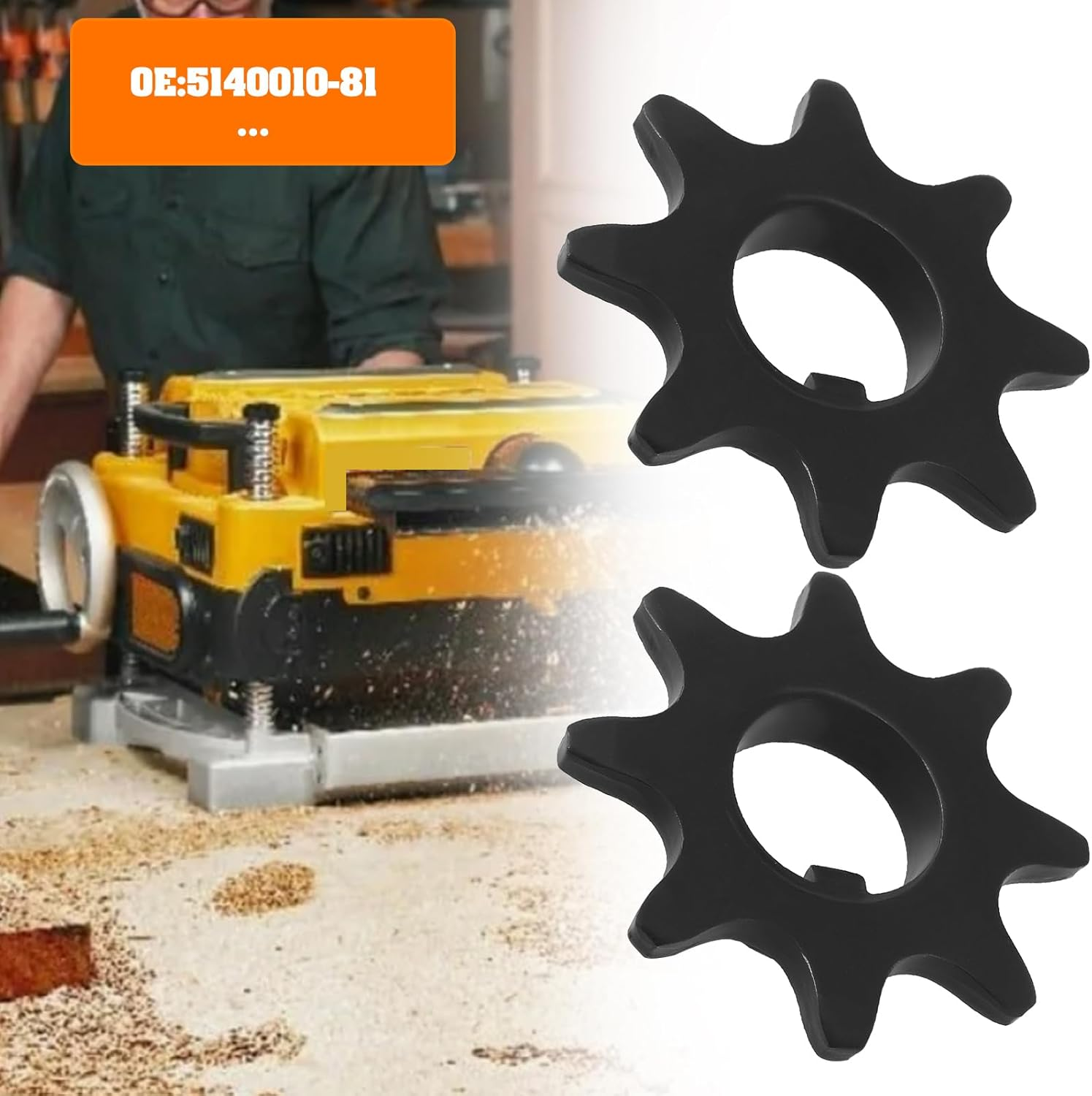 Create Idea 2X Planer Sprocket Replacement Part 5140010-81 Compatible with Dewalt Compatible with DW734 Type 1Compatible with DW735 Type 1
