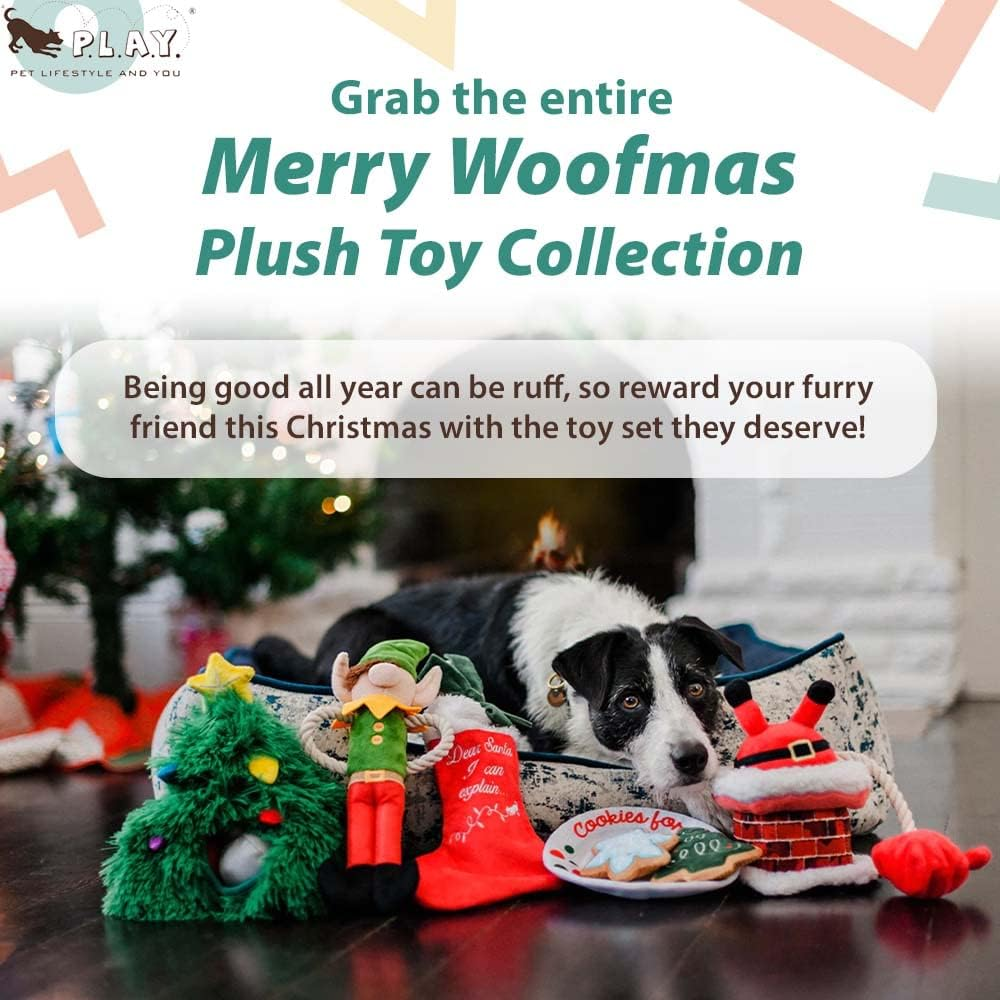 P.L.A.Y. PET LIFESTYLE and YOU - Plush Toy Dog - Merry Woofmas Collection - Good Dog Stocking image number 1