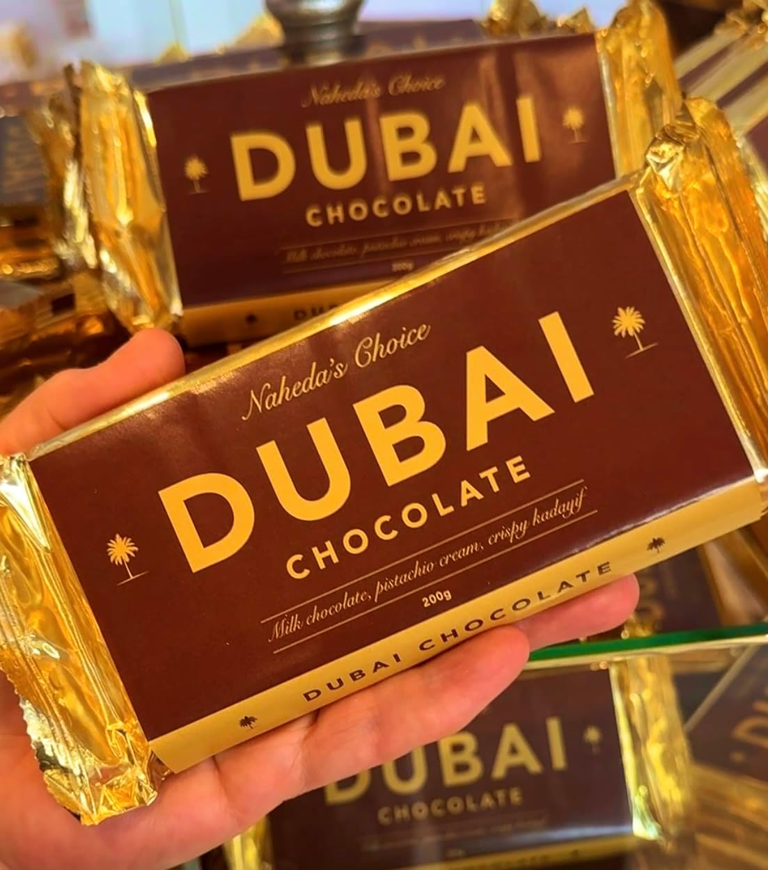 Naheda'S Choice Dubai Chocolate 200G, Pistachio Cream & Kadaifi