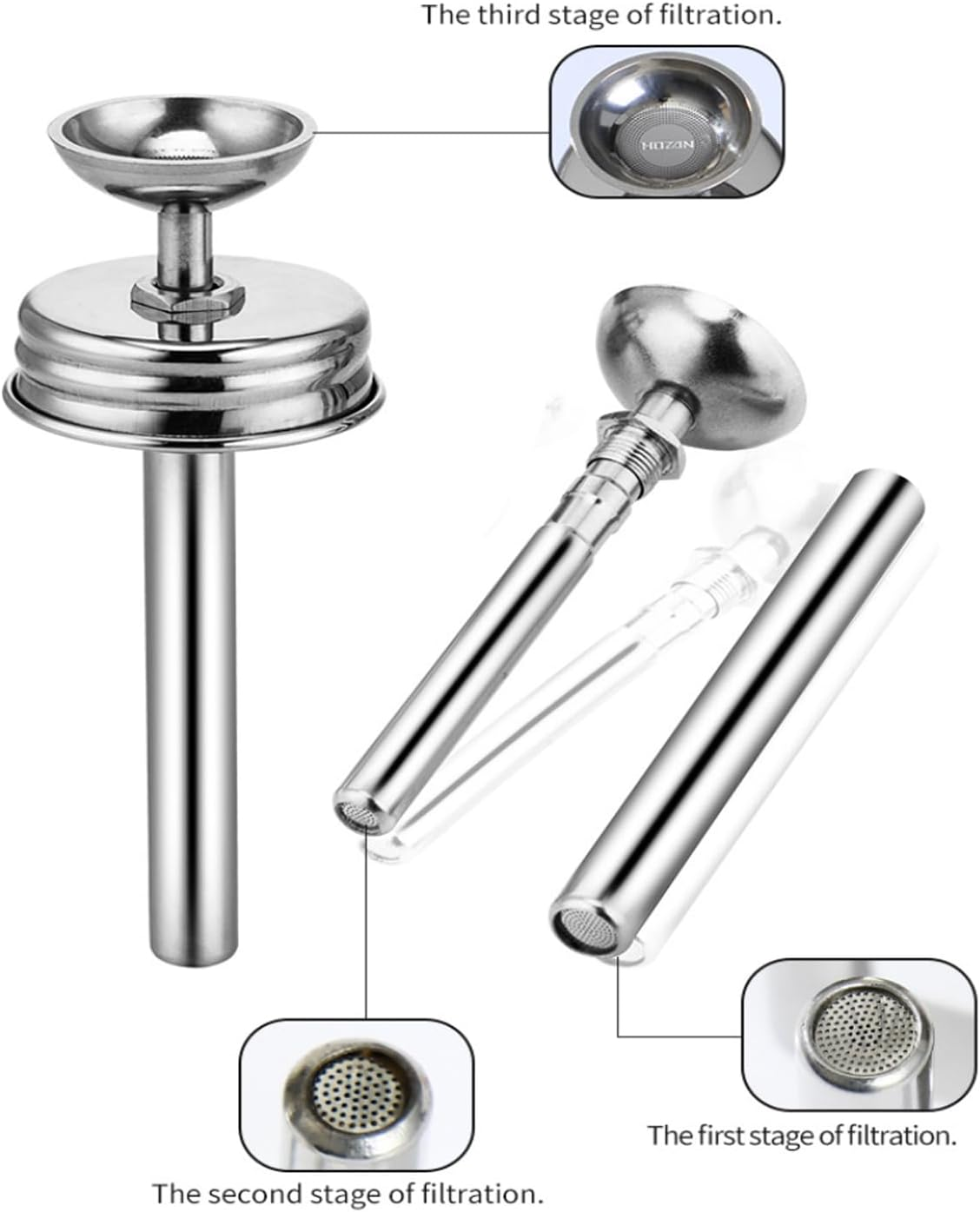 Misforu 5 Oz/ 150Ml Nail Polish Remover Pump Empty Dispenser Bottle Push down Glass Empty Pump Dispenser for Nail Polish Alcohol Makeup Remover Refillable Bottle Acetone Pump Dispenser - Blue image number 6