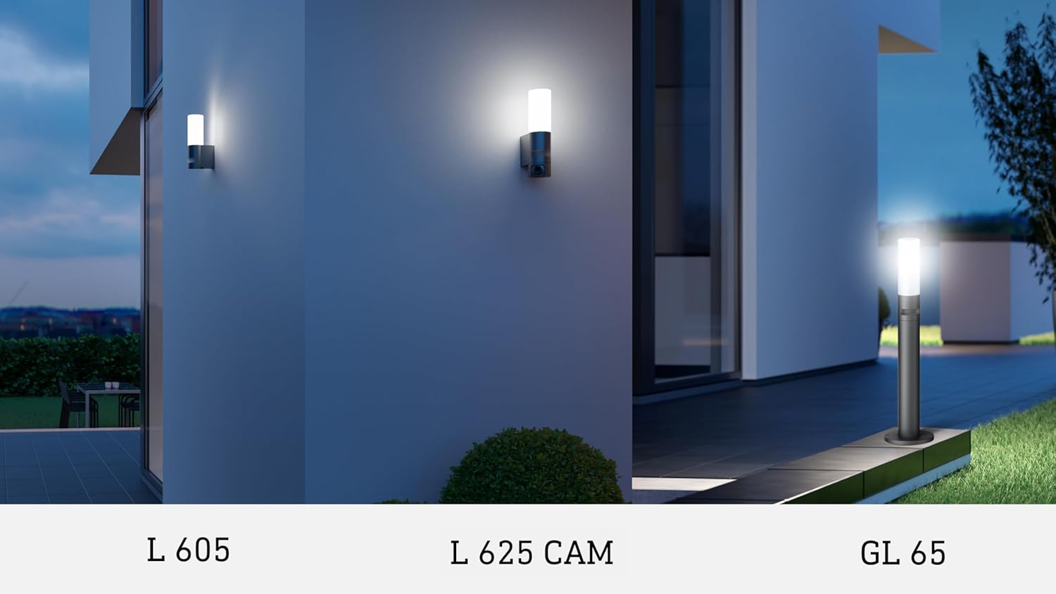 Steinel LED Outdoor Wall Light L 625 CAM SC Surveillance Camera 2K Wi-Fi 6 Dual Band Motion Detector Intercom 925 LM Aluminium image number 4
