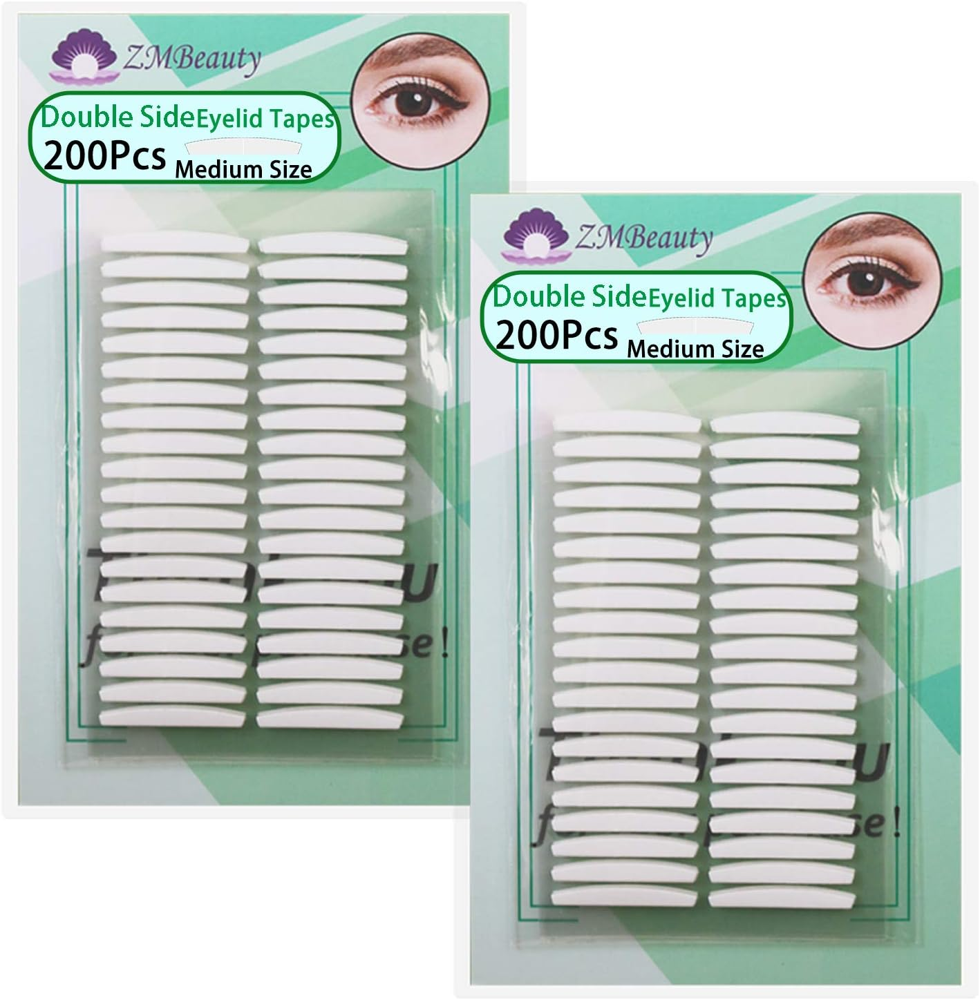2 Packs Invisible Double Side Eyelid Tapes Stickers, Medical-Use Adhesive Eyelid Strips, Instant Eye Lift without Surgery, Perfect for Hooded, Droopy, Uneven, Mono-Eyelids image number 1