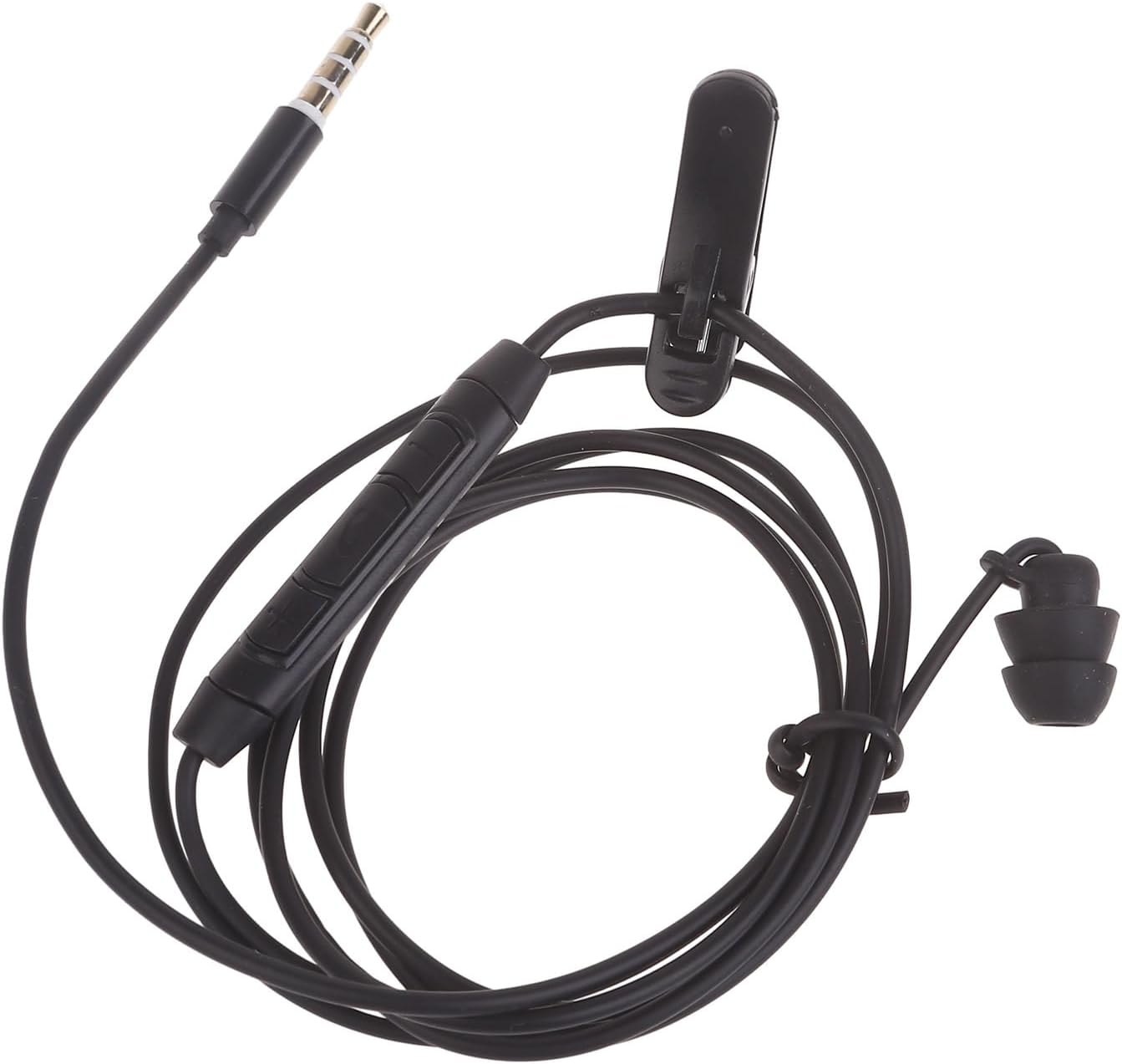 Single Side Earphones with Mic Ears to Mono Loved Side Headphones 3.5Mm Jack Metal Noise Isolating Earphones image number 3