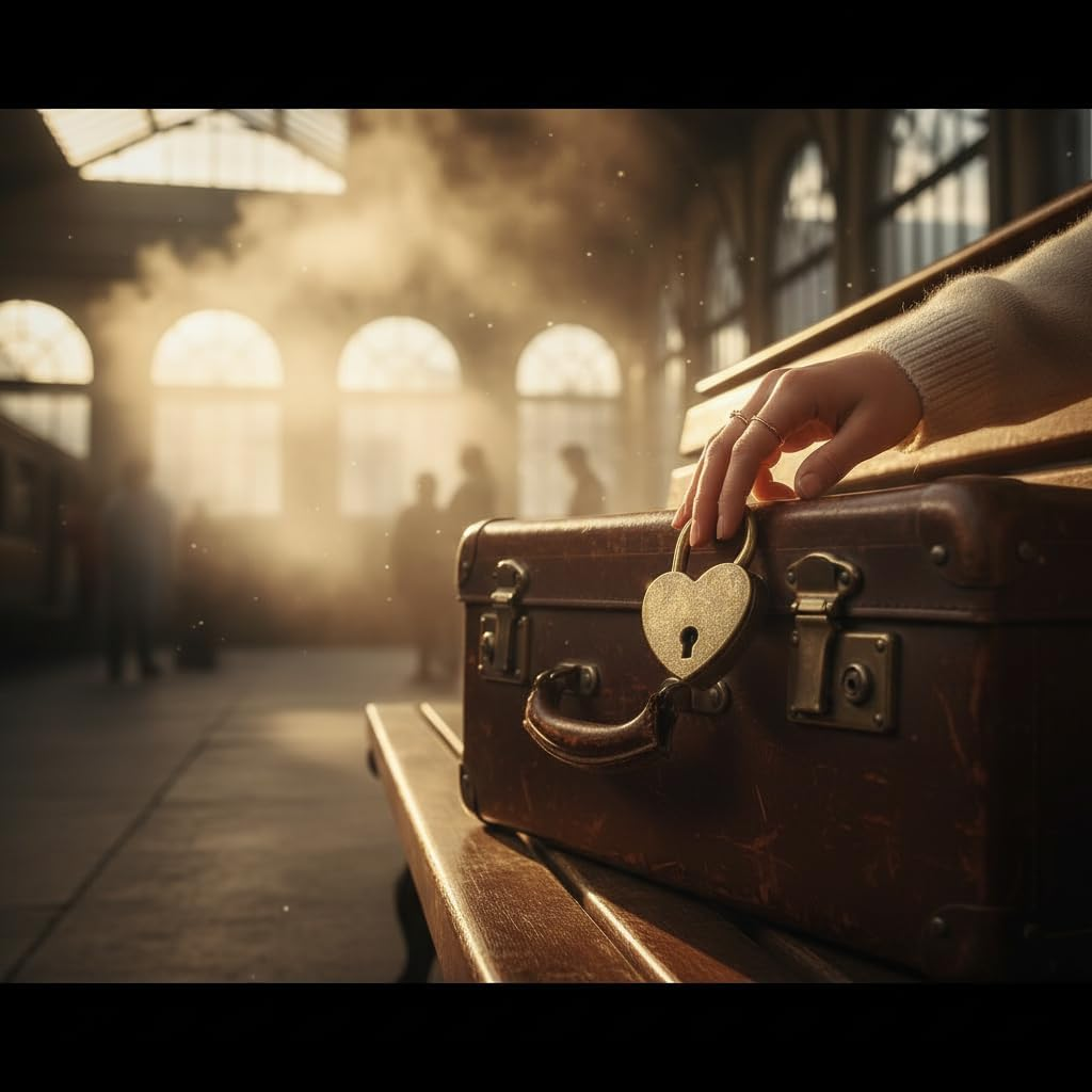 Antique Brass Heart Shape Padlock, Key Lock, Bronze, Padlock, Travel, Storage image number 3