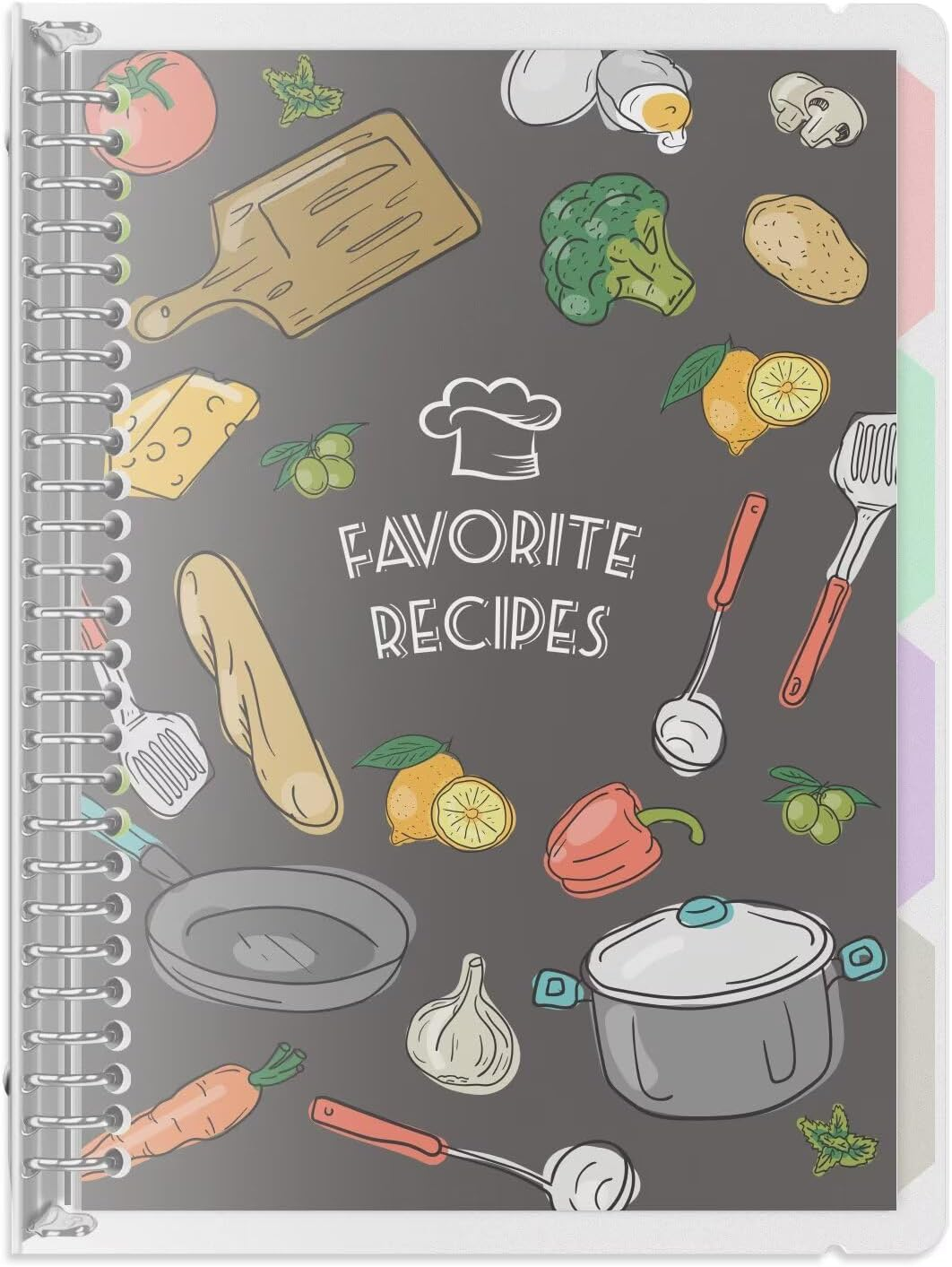Blank Recipe Book to Write in Your Own Recipes, 8.5" X 11" Removable Hardcover Family Recipe Binder with Dividers, Customized Personal Recipe Book Hold 140 Recipes (Salvia Blue)