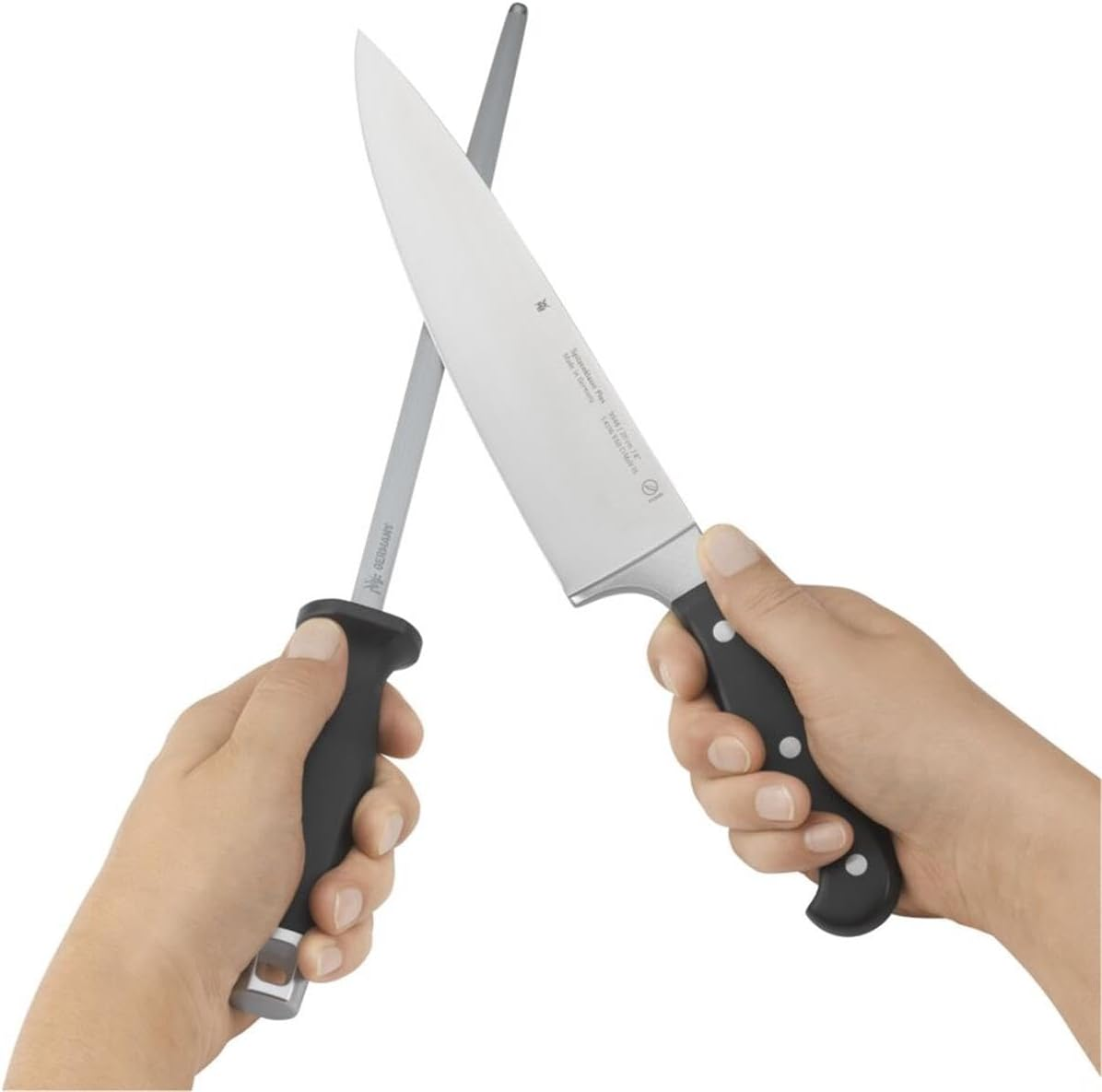 WMF Spitzenklasse plus Sharpening Steel 36 Cm, Sharpening Rod for Knives, Sharpening Steel for Knives, Plastic Handle, Steel Length 23 Cm image number 4