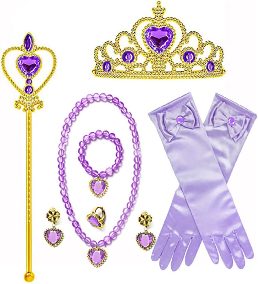 Little Girl Luxury Mermaid Costume Princess Dress for Girls with Accessories image number 6