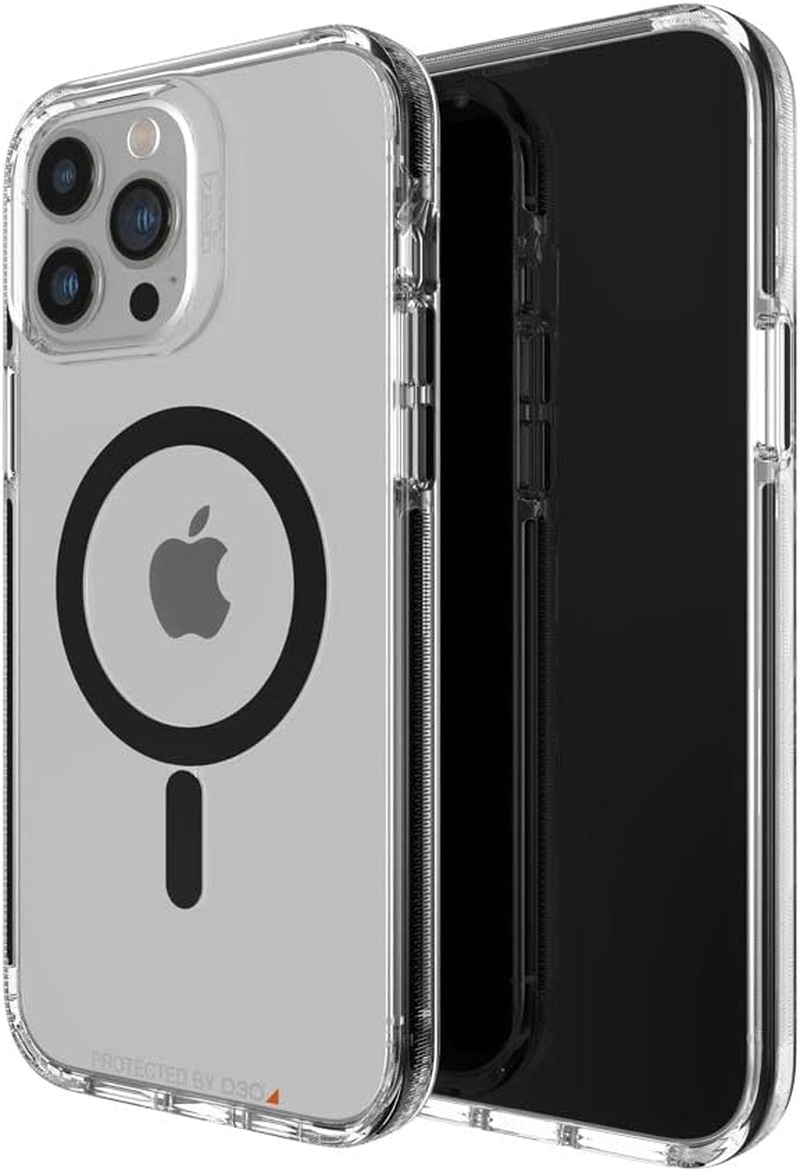 Gear4 ZAGG Santa Cruz Snap Case - Magsafe Compatible Clear Case That Highlights the D3O Protection Material - for Apple Iphone 13 Pro Max - Black,702008209 image number 4