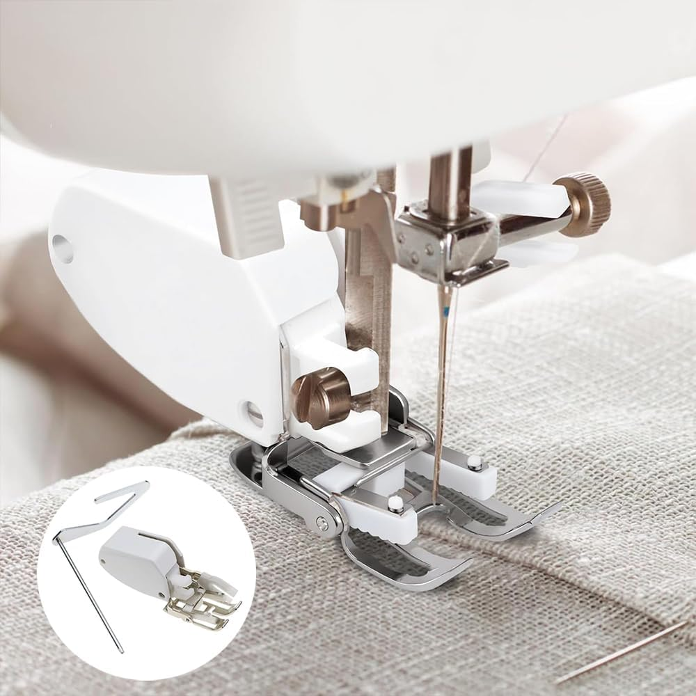 Open Toe Walking Foot W/Guide for Brother Sewing Machine Quilting and Sewing Stitch through Multiple Layers and Match Prints image number 3