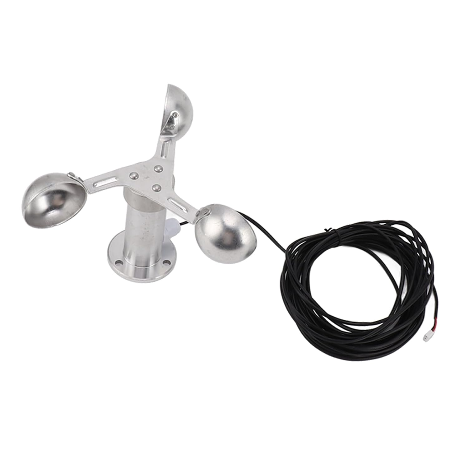 Aluminium Alloy Three-Cup Anemometer Wind Speed Sensor for Meteorological Monitoring &ndash; 8M Cable and Accurate Measurements image number 1