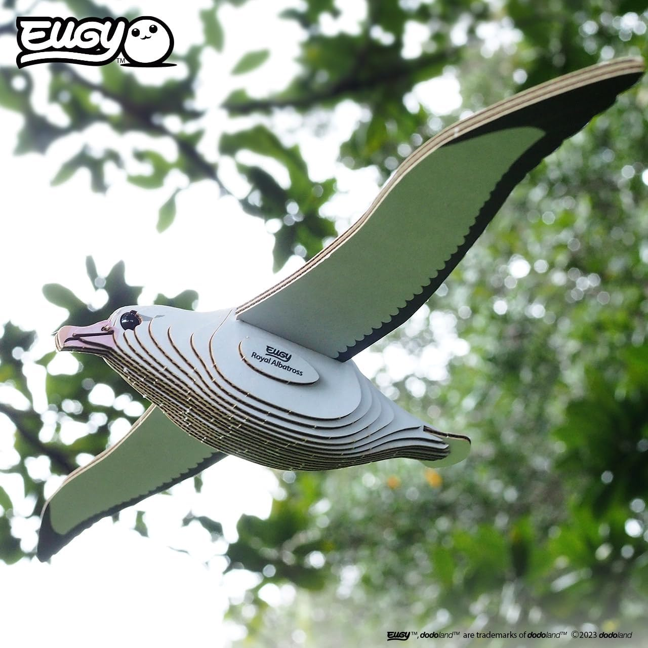 EUGY 097 Royal Albatross 3D Puzzle - 25 Piece Eco-Friendly Educational Toy Puzzle for Boys, Girls & Kids Ages 6+ image number 3