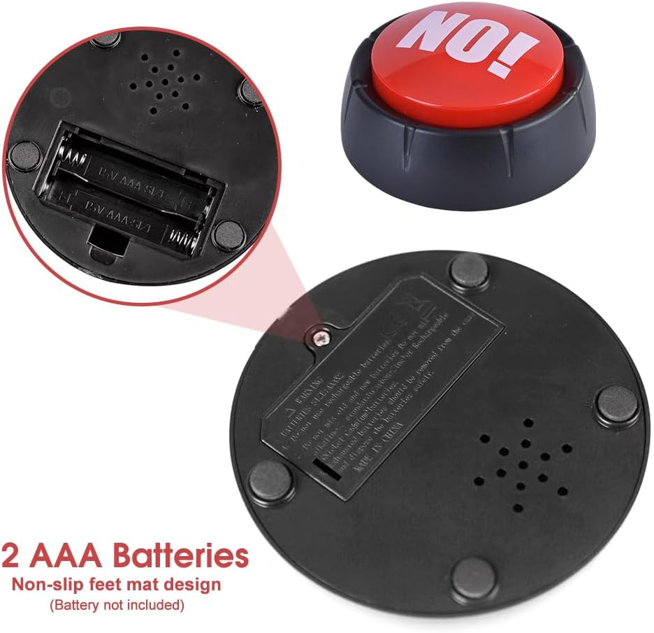 Living Today No Sound Button, Talking No Buzzer Buttons, Answer Buzzers Buttons for Game Show, Sound Button, Gag Gifts image number 2