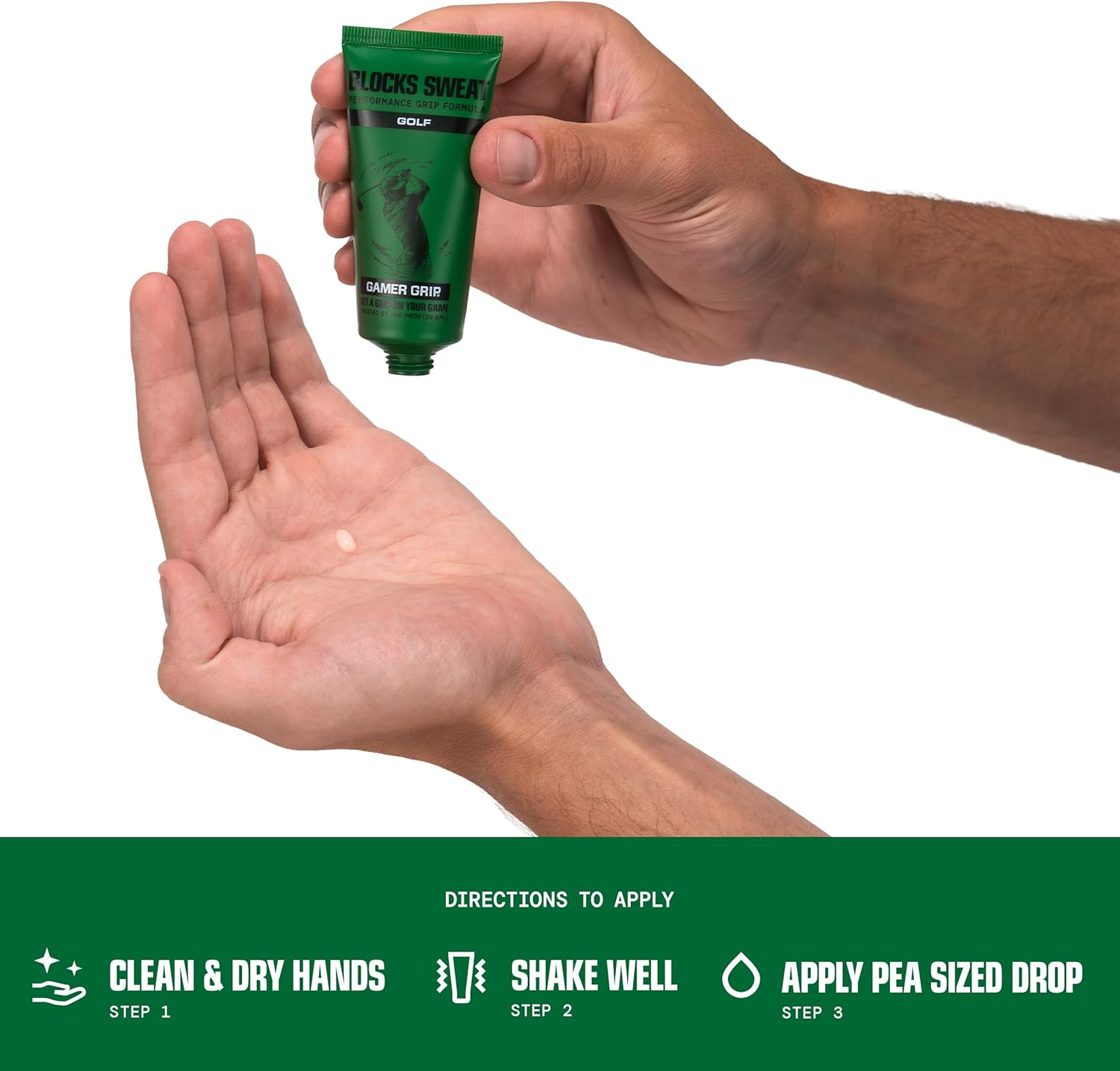 New Golf Grip Lotion by Gamer Grip&ndash; Sweat-Resistant, Fast-Drying Hand Cream for Stronger Grip &ndash; No Chalk, No Mess, No Residue &ndash; Made in USA image number 5