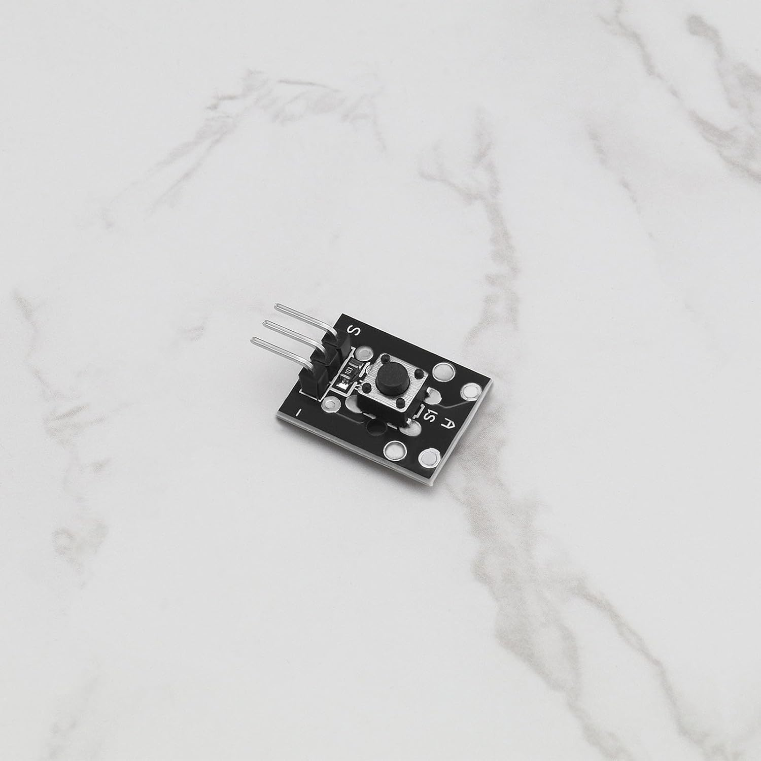 Be in Your Mind 10PCS KY-004 Button Switch Module Key Switch Module14.9X19.2Mm 3 Pin Button Switch Module Compatible with A-Rduino Compatible with Raspberry Pi image number 2