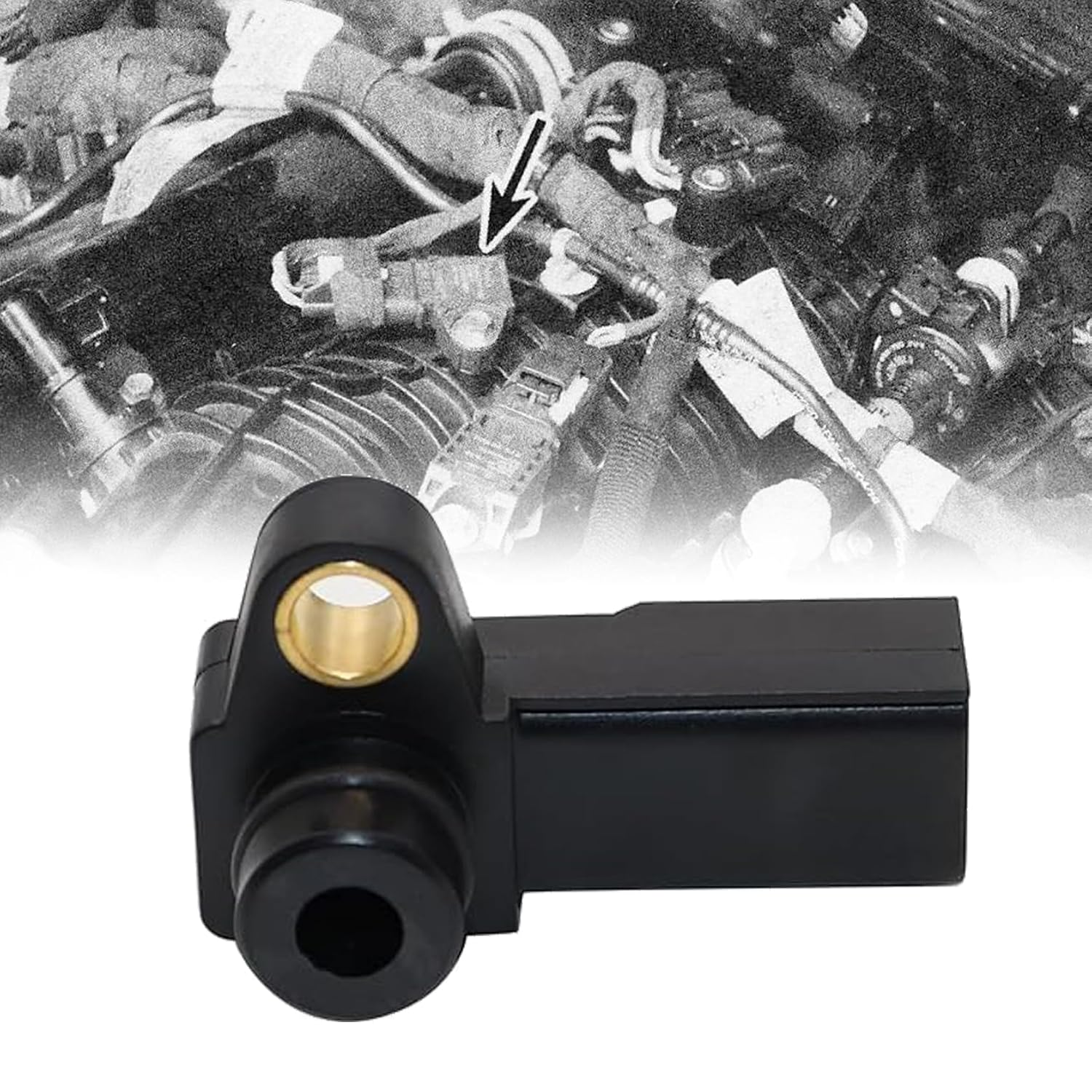 FZJDSD MAP Manifold Absolute Pressure Sensor Compatible with Ford F-250 F-350 Super Duty 6.7L Diesel 2011-2019 Replace BC3Q-9F479-AD image number 4
