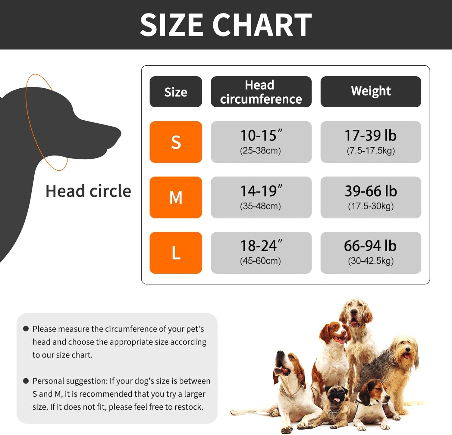 Dog Ears Cover, Adjustable Dog Ear Muffs Protection Comfortable Quiet Dogs Calming Hood Ear Head Wrap Cups Shower Cap Supplies for Bath Grooming Thunder Fireworks (S) image number 4