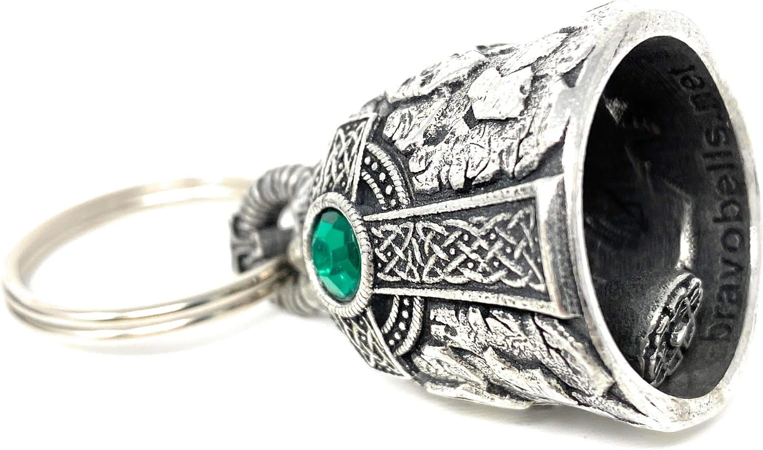Bravo Bells Celtic Cross Diamond Bell - Biker Bell Accessory or Key Chain for Good Luck on the Road image number 4