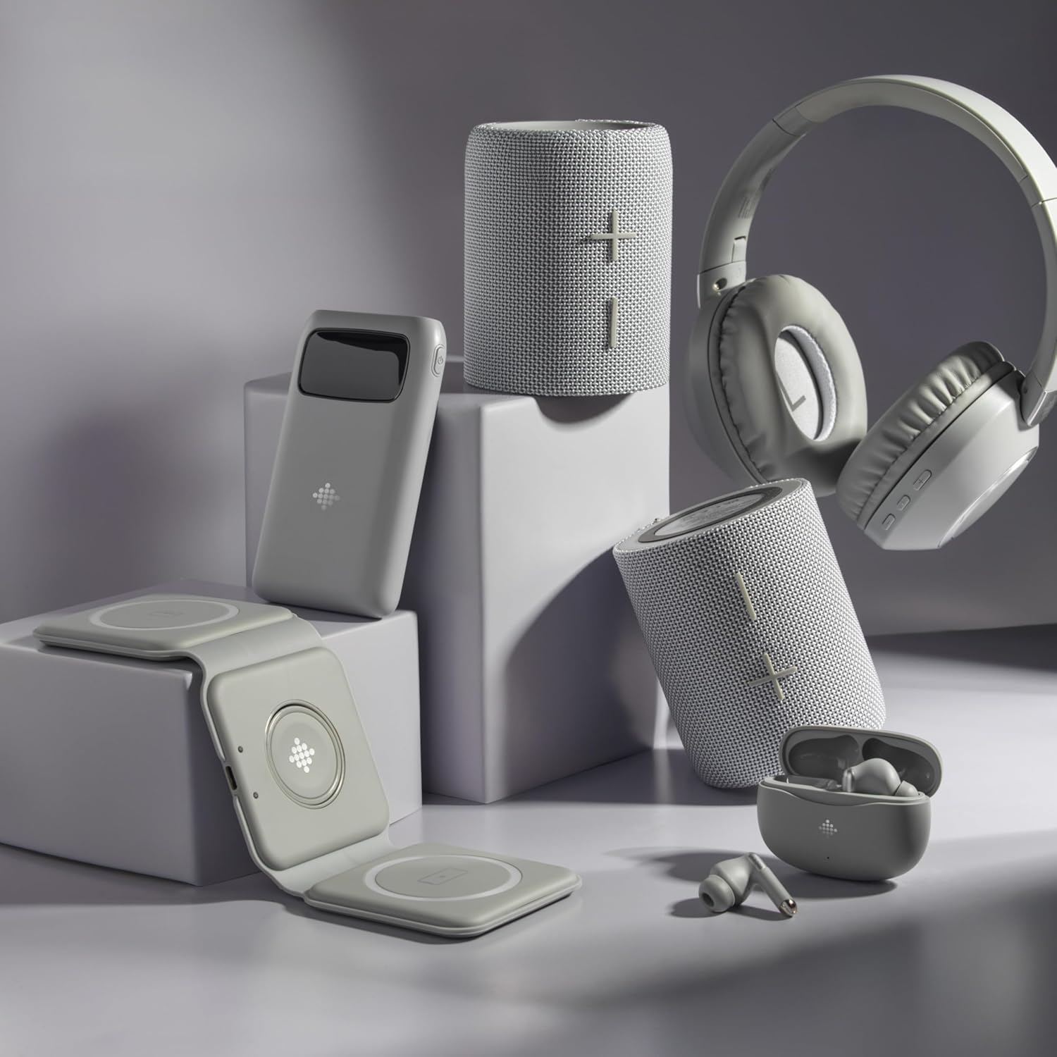 Intempo Noise Cancelling Headphones - Wireless Bluetooth Earbuds, 22 Hours Playback Time, Noise Cancelling, Touch Control, Additional Earplugs, Type-C Charging Cable image number 1