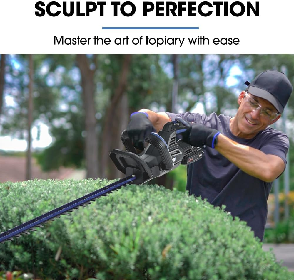 Powerblade HH4 20V Cordless Electric Hedge Trimmer Kit, with Lithium Battery and Fast Charger image number 4