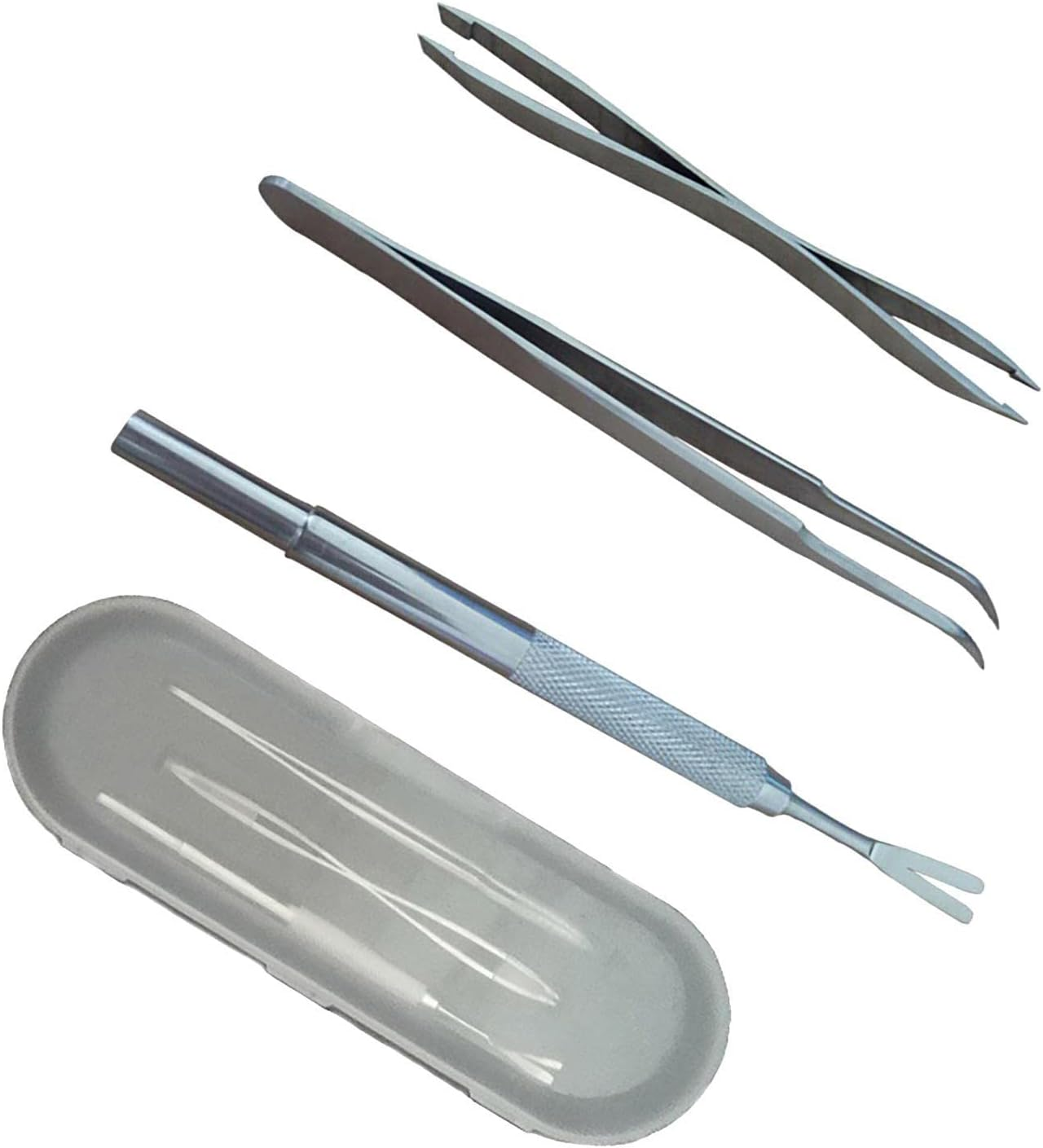 Tick Remover Kit, Pet Tick Tongs,Quick Safe Cat Dog Stick Tweezers Stainless Steel Tick off Tool For, Cat, Human with Storage Box(Pack of 3) image number 6