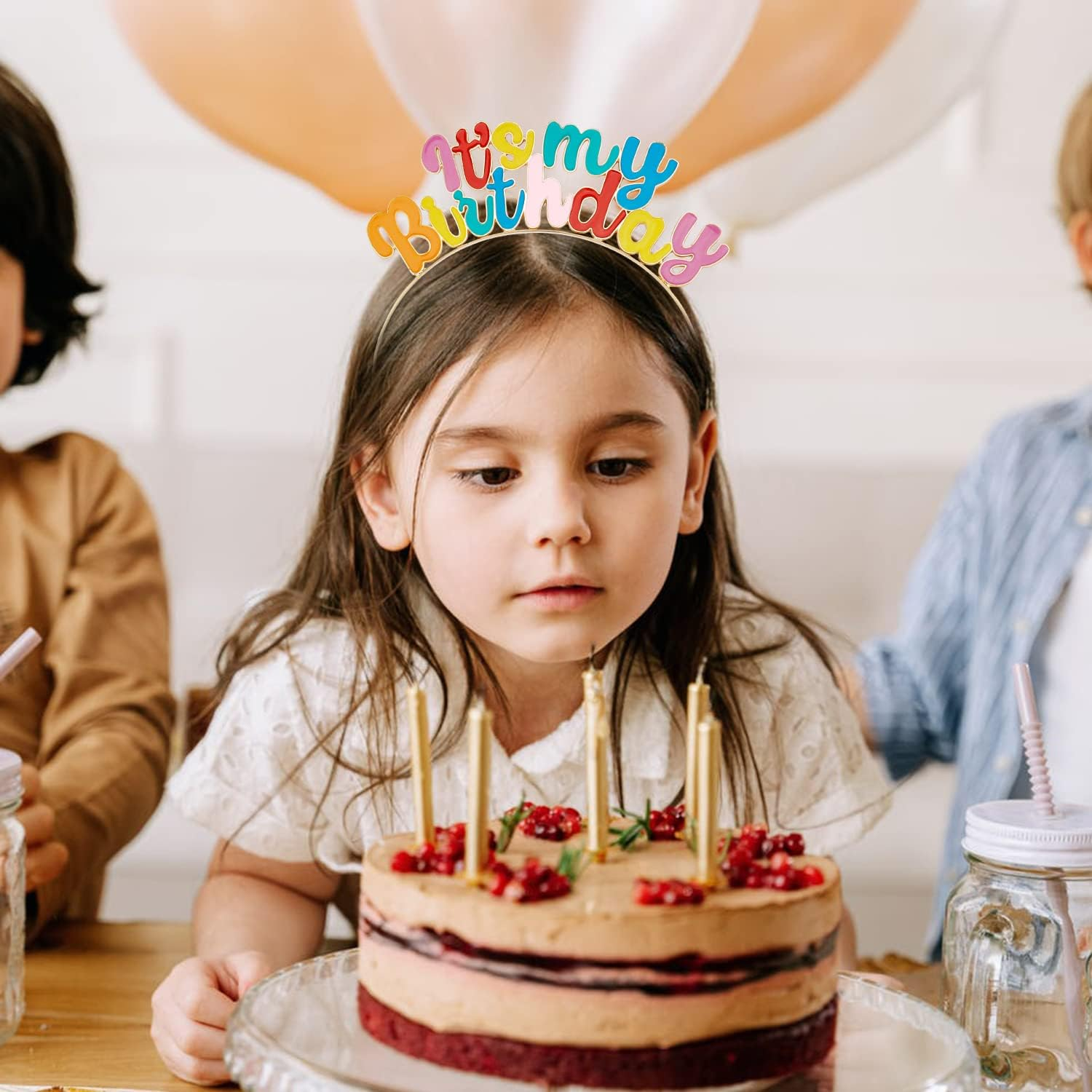 Chanaco Birthday Sash Birthday Girl Headband Set Birthday Crown Tiara Birthday Girl Sash Birthday Crowns for Women Happy Birthday Decorations Birthday Gifts for Women - Colorful image number 5