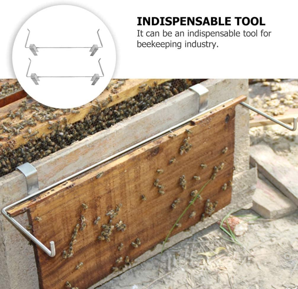 Beekeeping Frame Holder,Stainless Steel Bee Hive Frames Holder Gripper Beehive Lifter Apiarist Beekeeping Supplies Tool for Workshop Home Beekeeper (1PC) image number 4