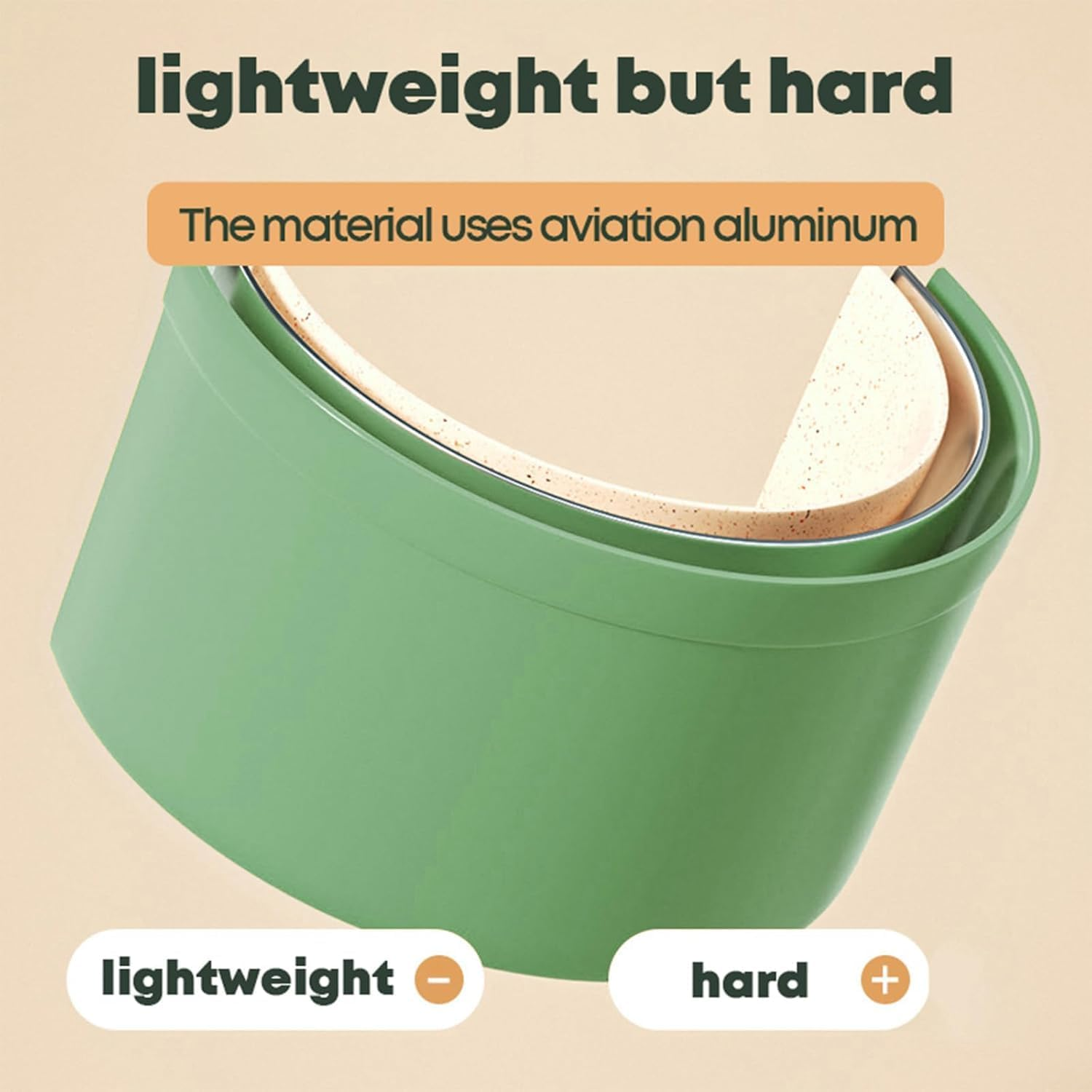 Granite Casserole Soup Pot with Lid, 4.7L, Dual Handles, Small Cookware for Braising image number 1