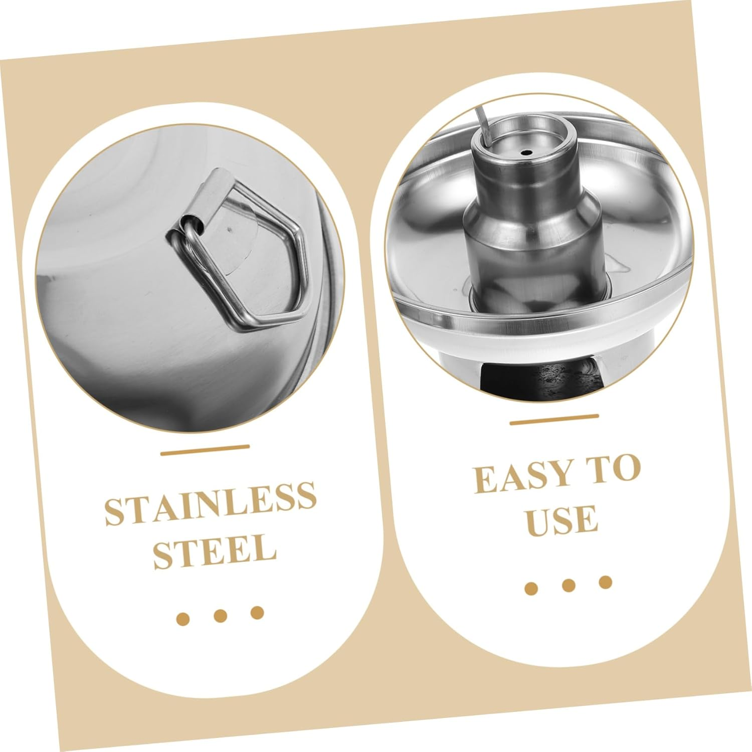 Thickened Alcohol Pot 20Cm Household Hot Pot Cooking Accessories Double Handle Cookware Rapid Heat Transfer Safe to Use for Outdoor Indoor