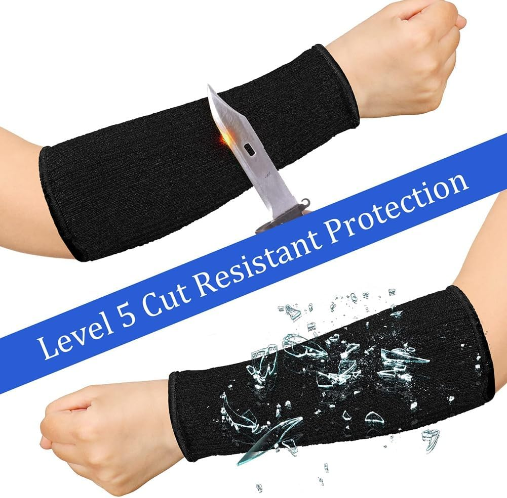Zicojia 3 Pairs Arm Protectors for Thin Skin and Bruising Cut Forearm Sleeve Level 5 Arm Burn Protection Sleeve image number 3