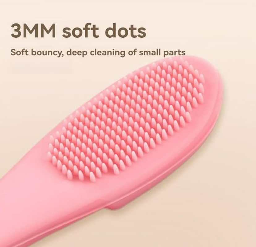Cat Chin Brush,Silicone Scrubber for Cats Chin Cleaner,Finger Brush Silicone Pet Toothbrush, Cat Finger Toothbrush for Pet Dental Care,Finger Brushes Suitable for Puppies and Cats (B 2Pcs) - C 2Pcs image number 7
