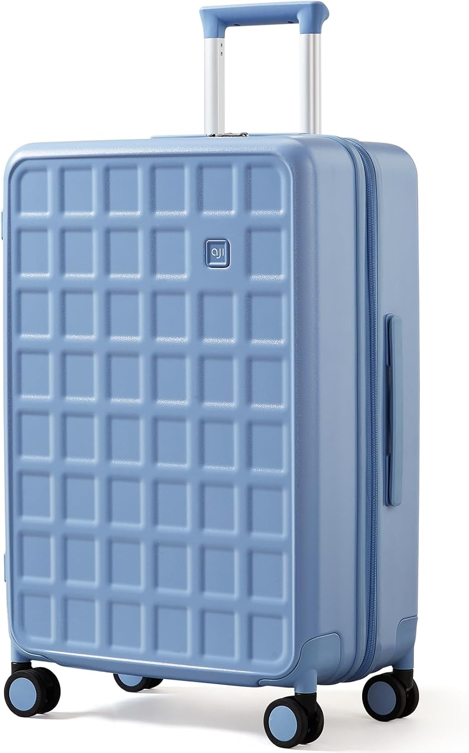 AJI Carry on Luggage 22X14X9 Airline Approved with 8 Spinner Wheels, 20 Inch Lightweight Luggage, 100% PC Hard Shell Travel Luggage Suitcases for Men Women (Chocolate Brown)