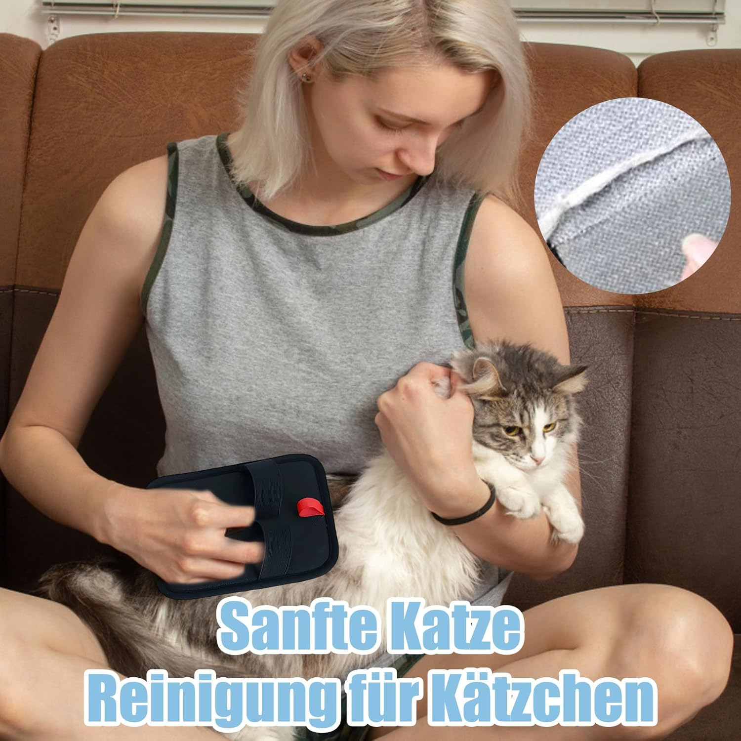 Zexjpr 9-Piece Pet Hair Remover Glove, Set for Dog and Cat Hair, Efficient Hair Removal of Clothes and Furniture, Scratches for Car and Household, Dog Loses Hair image number 3