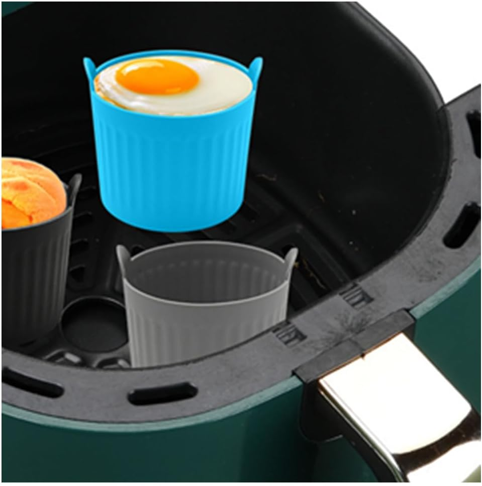 Silicone Cupcake Moulds Muffin Cases, Cuicanfla Reusable and Nonstick Cupcake Liners, Mini Chocolate Holders Truffle Cups, 6 Pack, for Baking Soft Pale Muffins Cups for Party Halloween Christmas image number 4