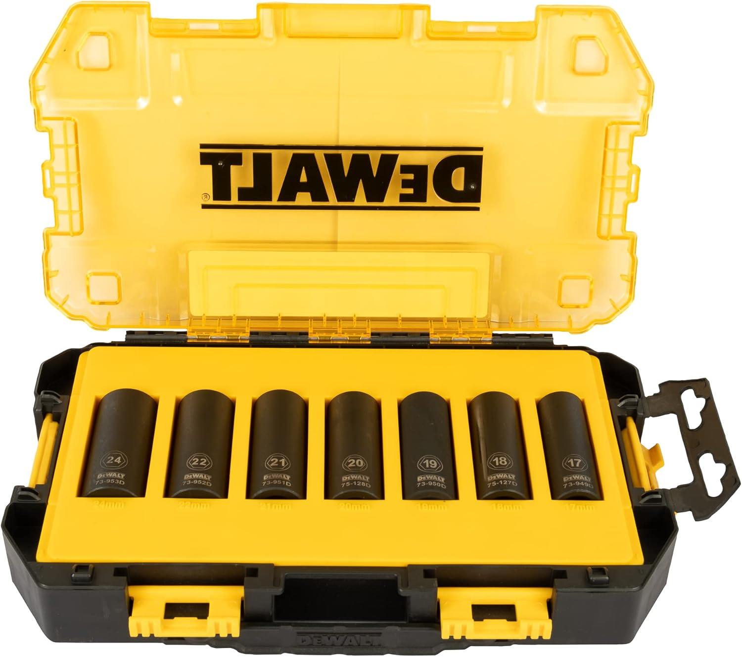 DEWALT DWMT74737-0 Drive Deep Impact Metric Socket Set, 1/2 Inch, 7 Piece image number 3