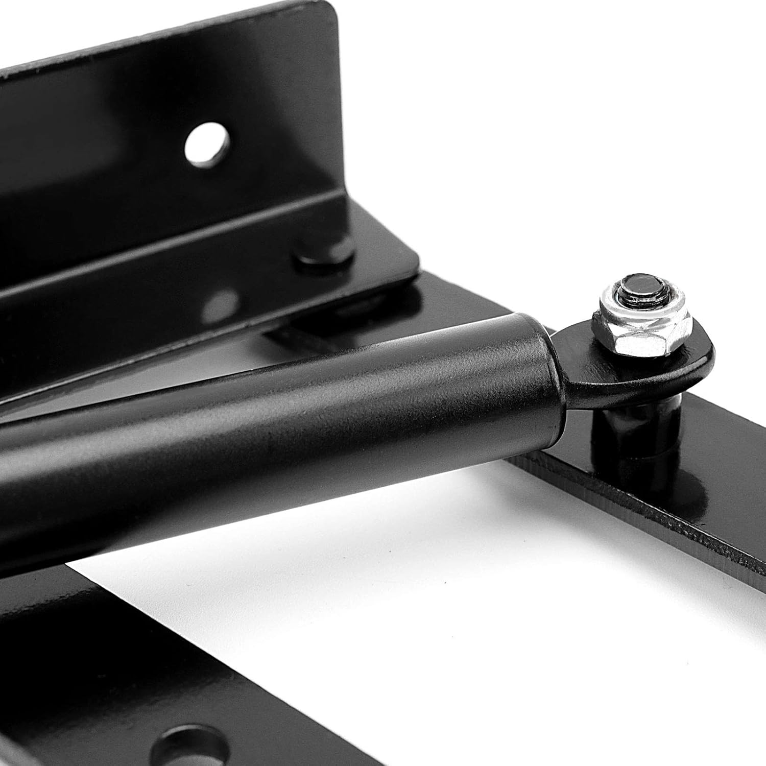 ZEONHEI 1 Pair 50Kg/100Lbs Folding Lift up Top Table, 150N Gas Hydraulic Hinge Hardware, Lifting Frame Desk Mechanism Spring Hinge Bracket with 30 Screws, Tea Coffee Table Furniture Accessories